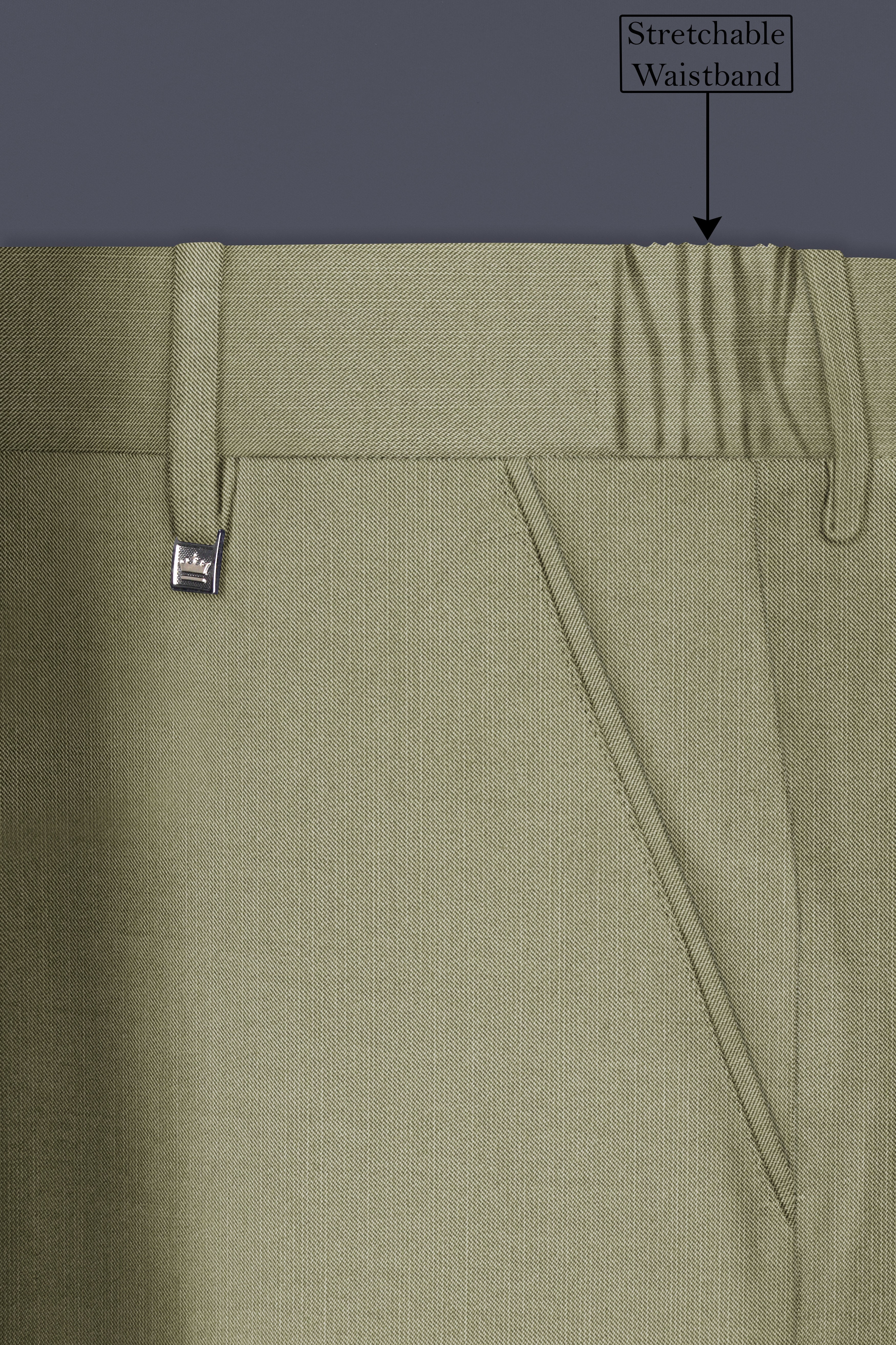 Citron-Lemon Grass Green Wool Rich Tuxedo Stretchable Traveler Suit