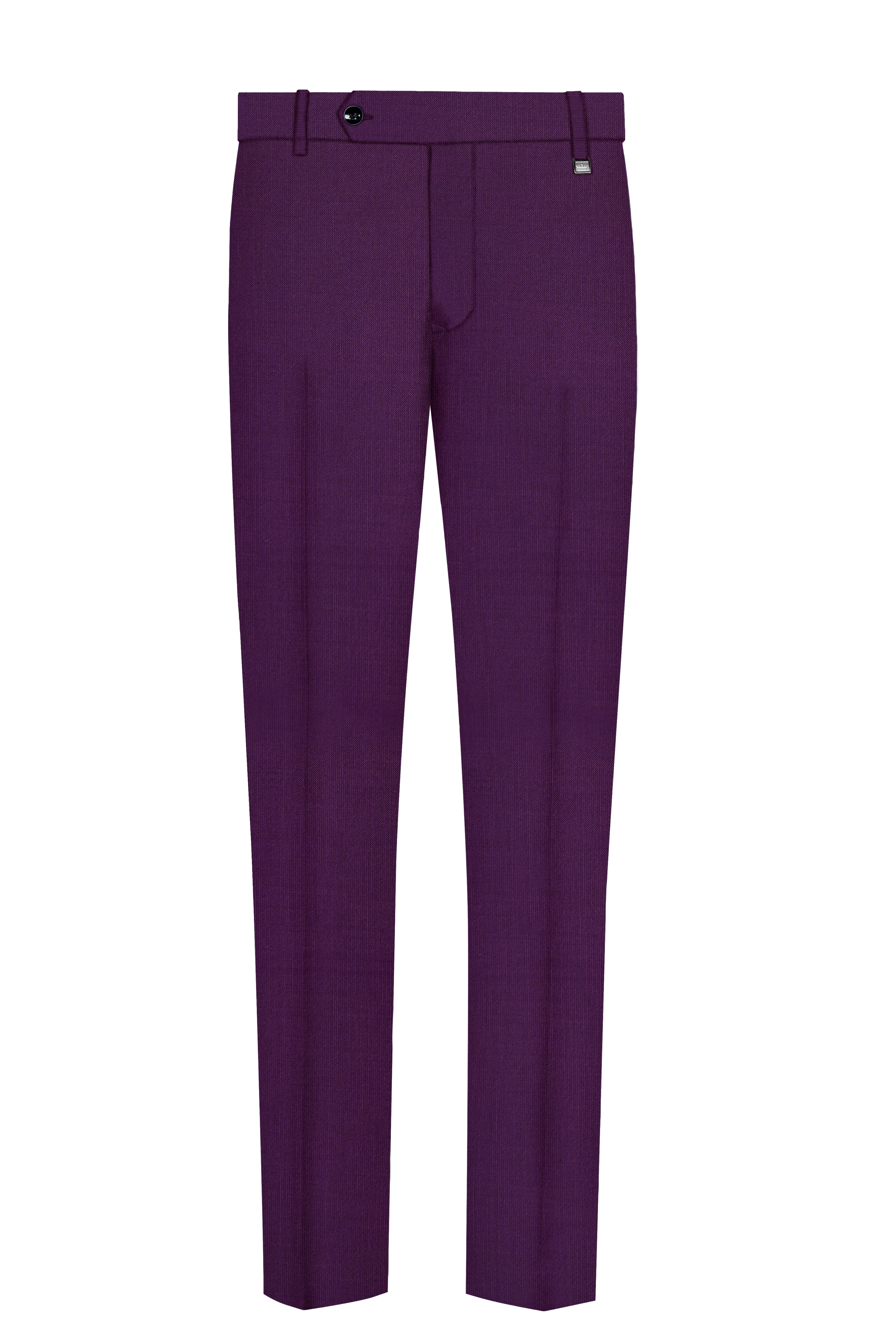 Orchid-Grape Purple Wool Rich Tuxedo Stretchable Traveler Suit