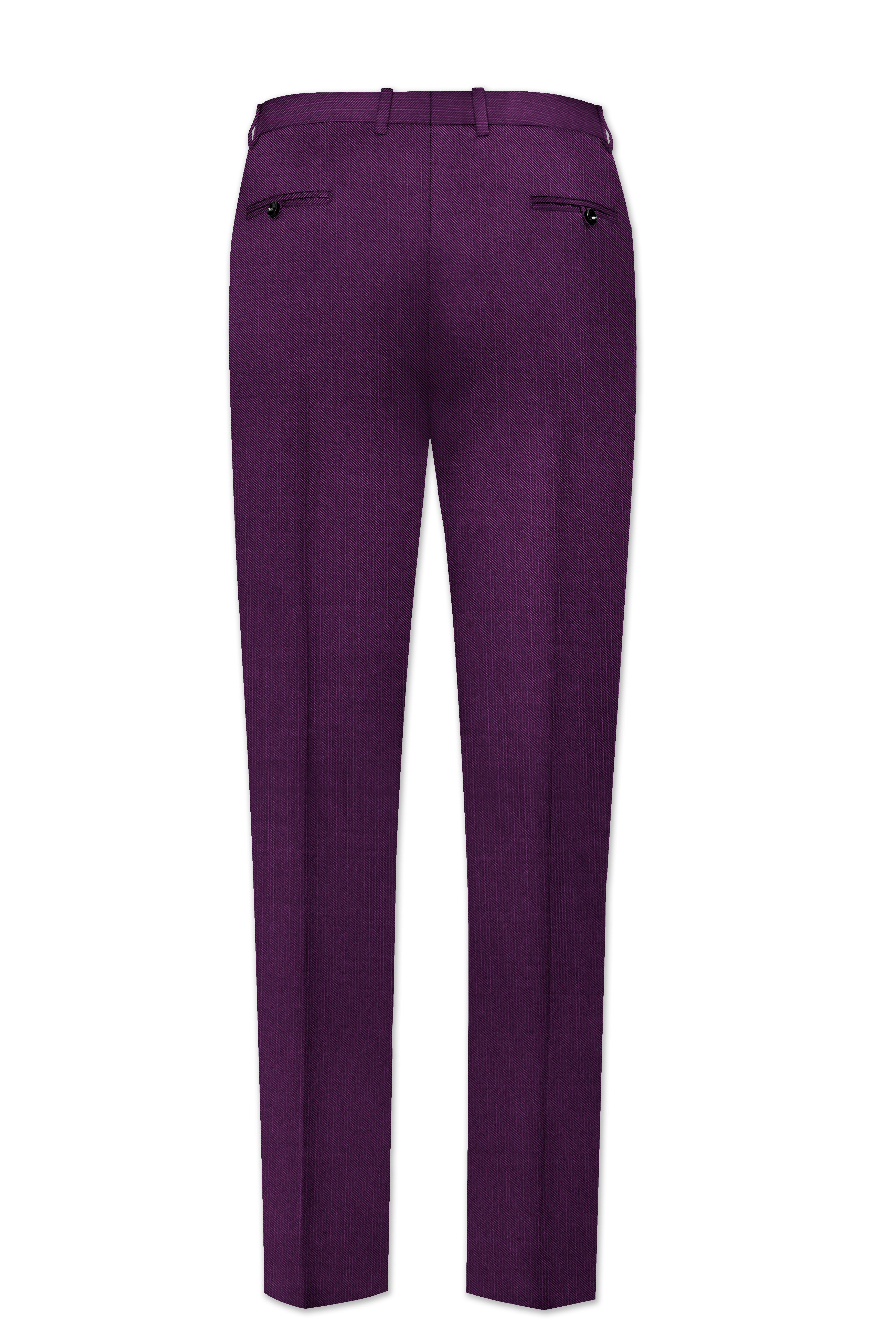 Orchid-Grape Purple Wool Rich Tuxedo Stretchable Traveler Suit