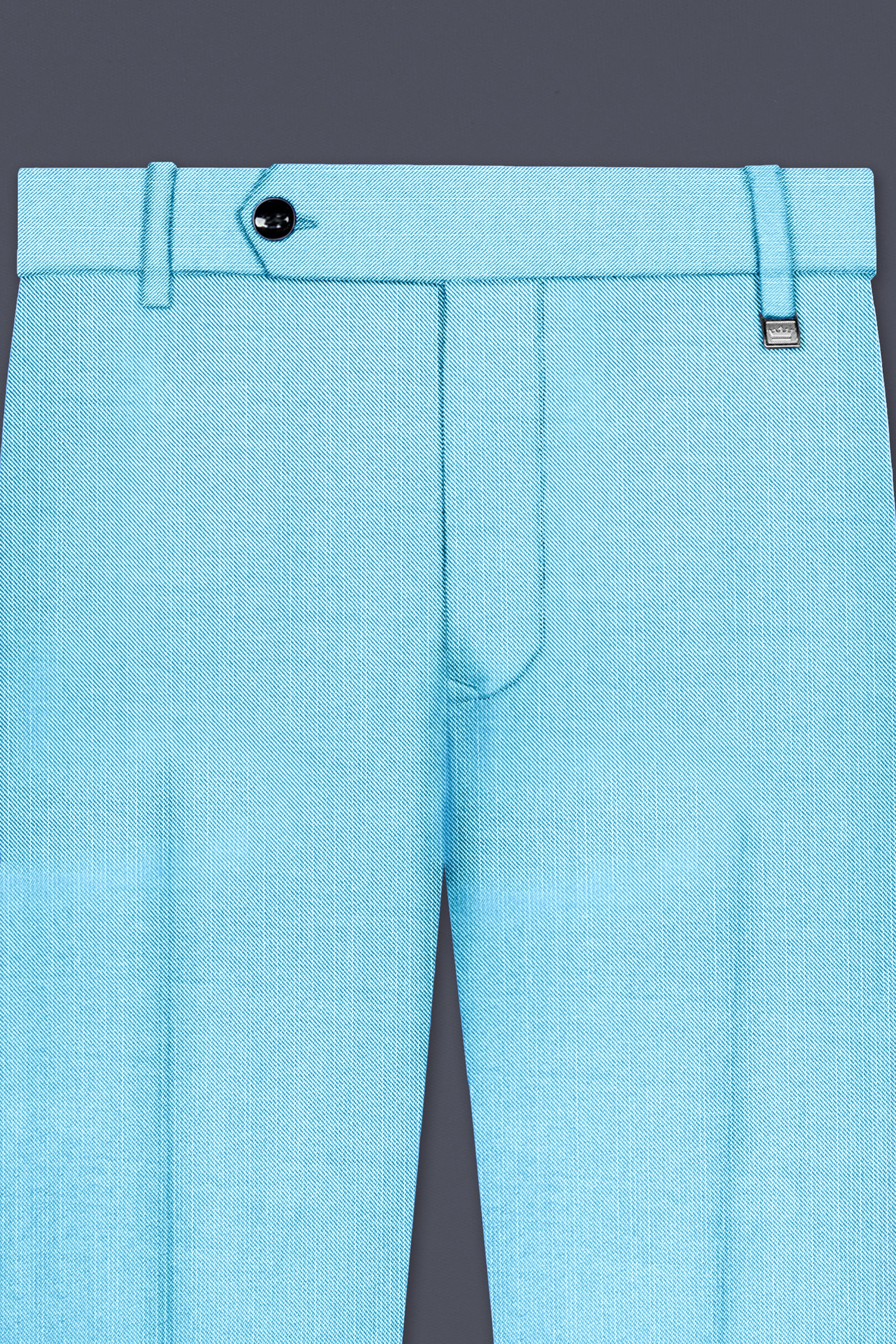 Iceland-Aquamarine Blue Wool Richa Tuxedo Slight Stretch Suit