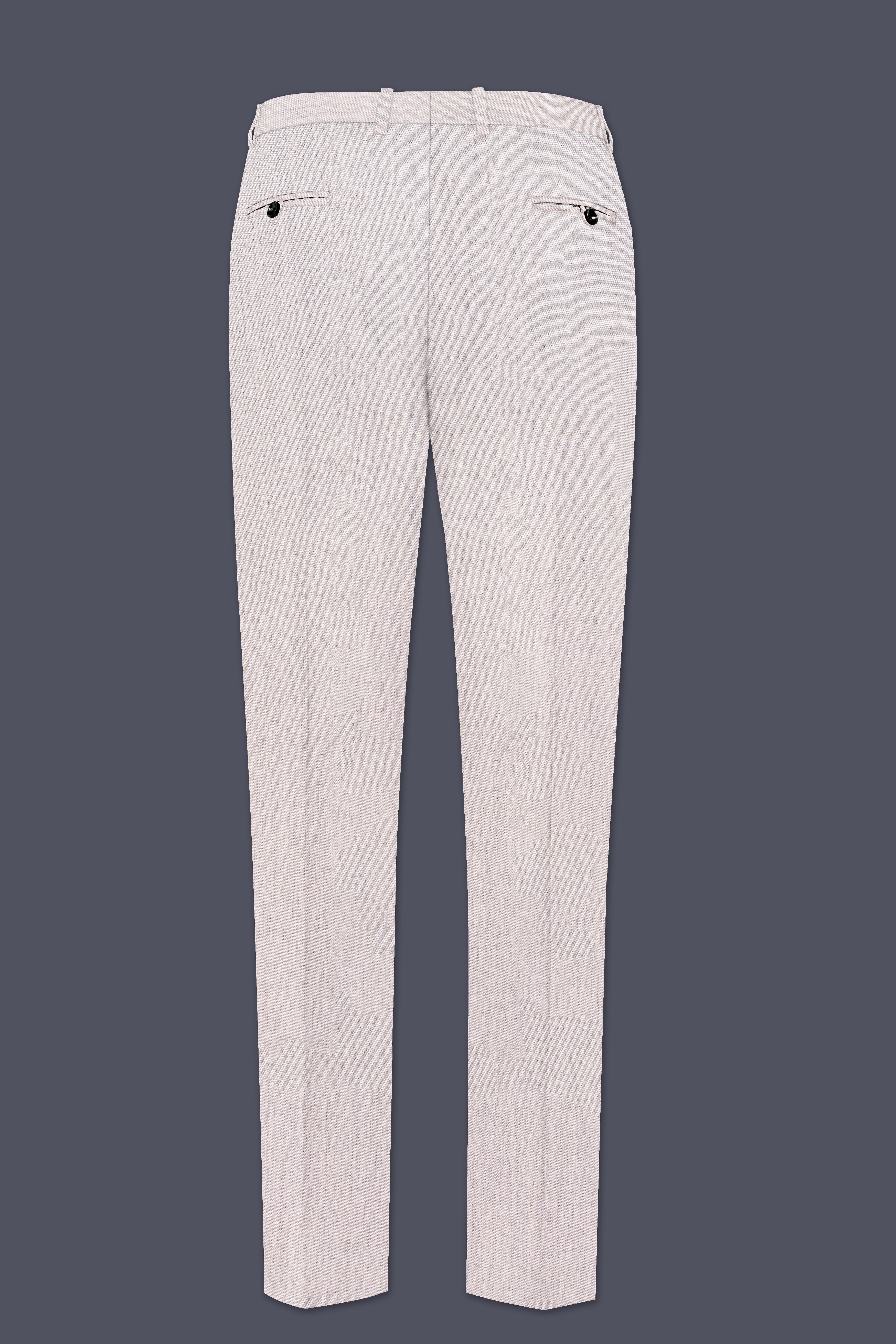Graviel-Moon Mist Gray Wool Blend Single Breasted Sports Suit