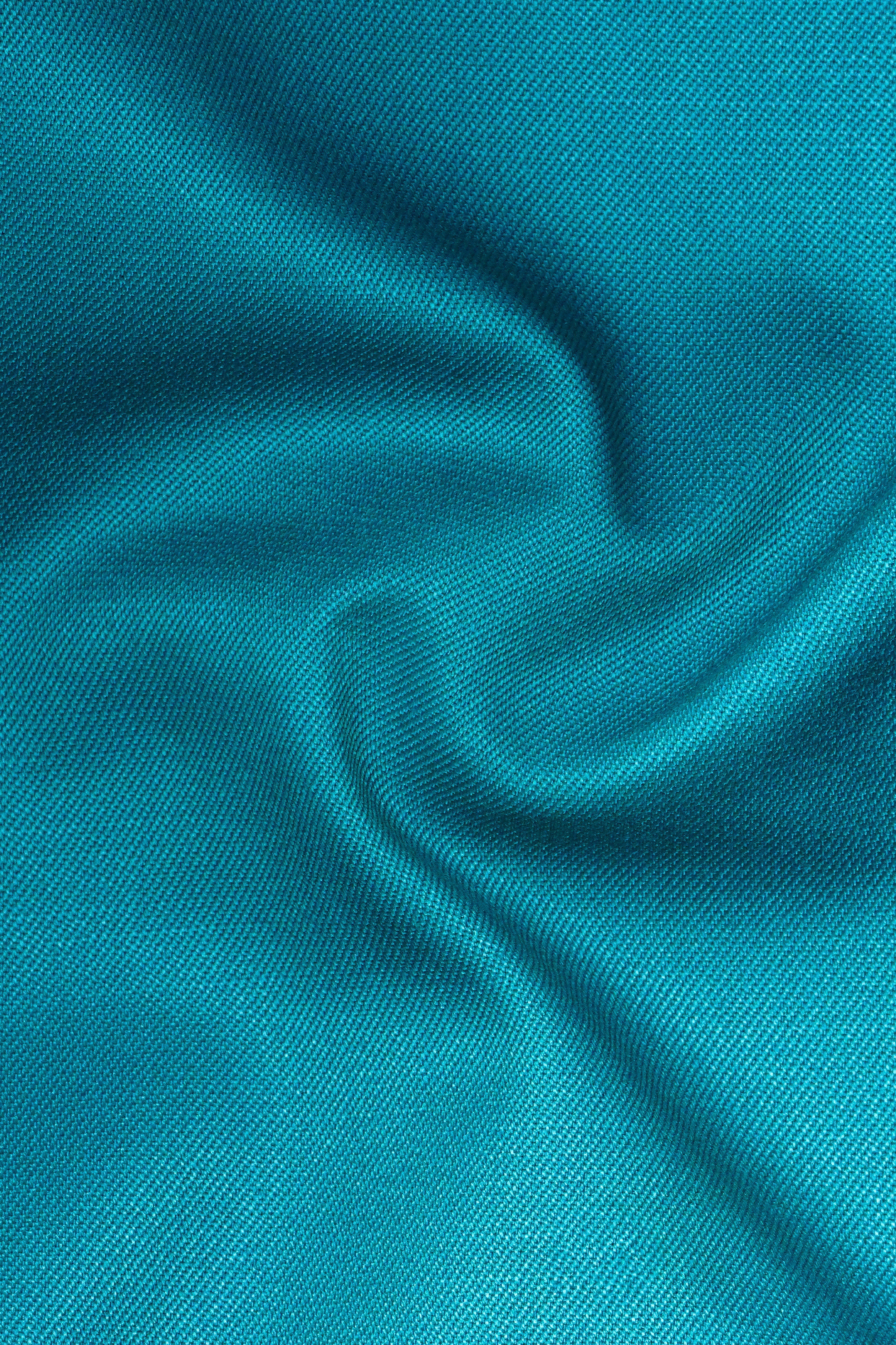 Zephir-Surfie Green Wool Rich Peak Lapel Tuxedo Slight Stretch Suit