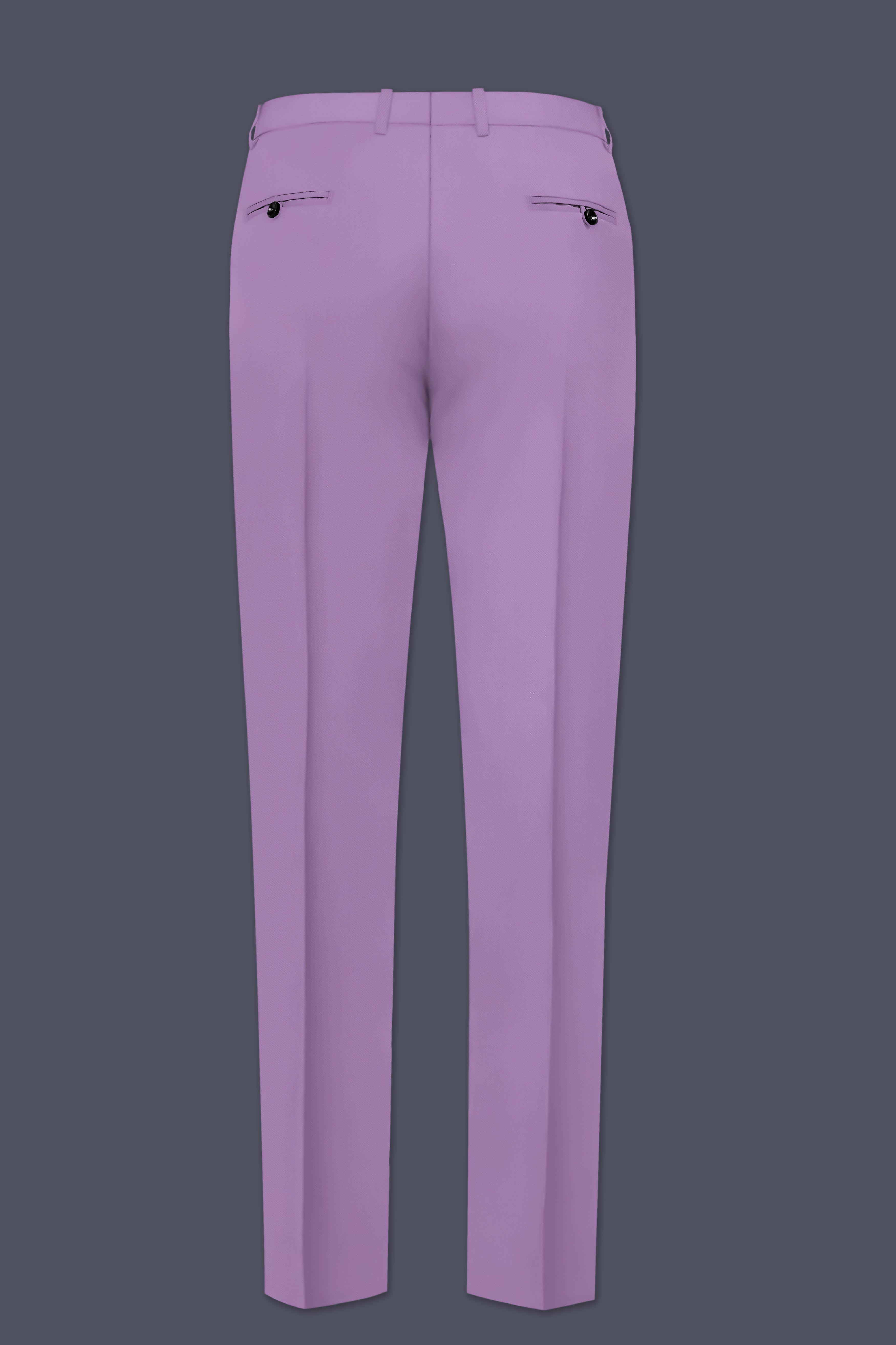 Roylen-Mountbatten Purple Wool Rich Single Breasted Slight Stretch Suit