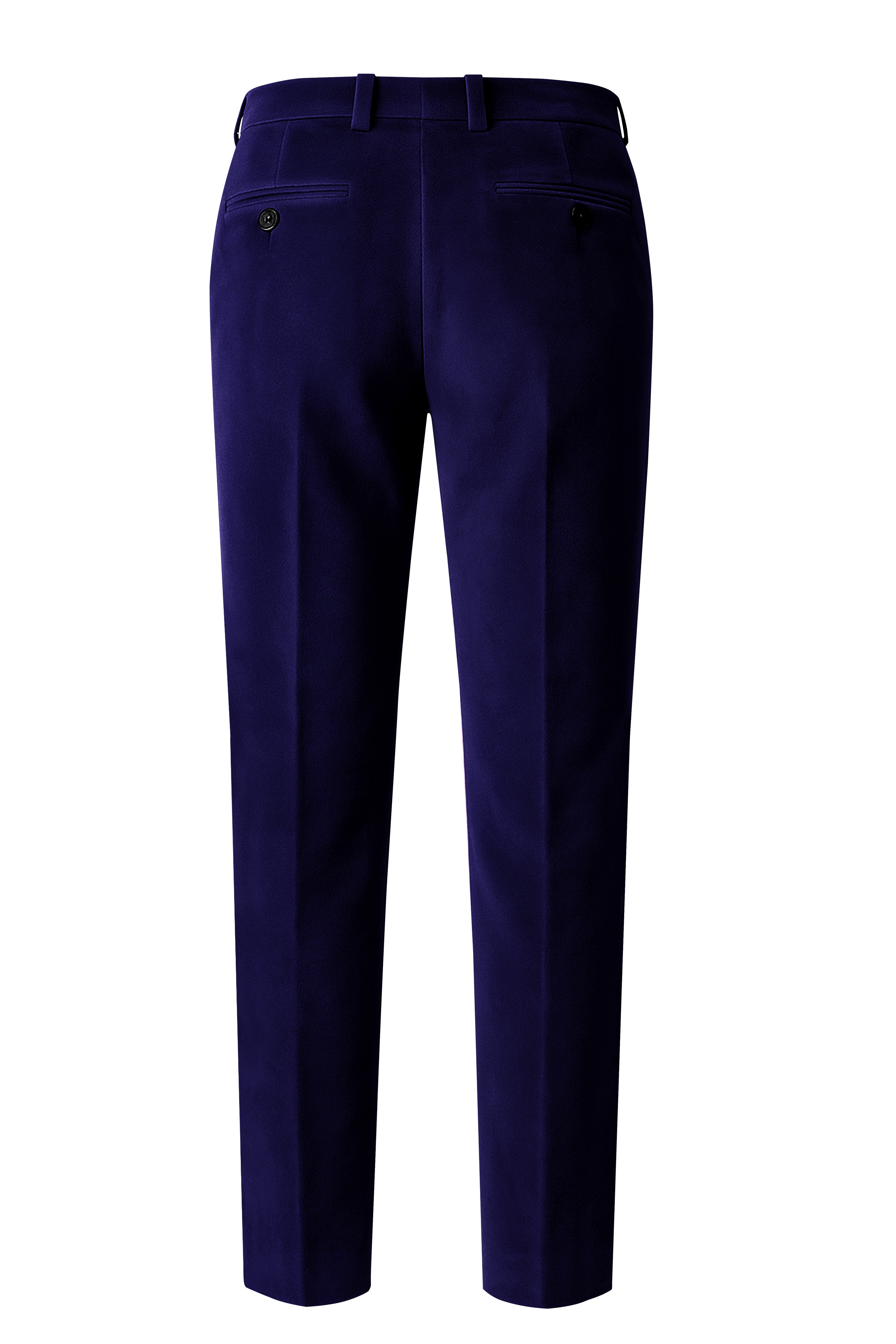 Azurion-Royal Blue Velvet Peak Lapel Tuxedo Suit