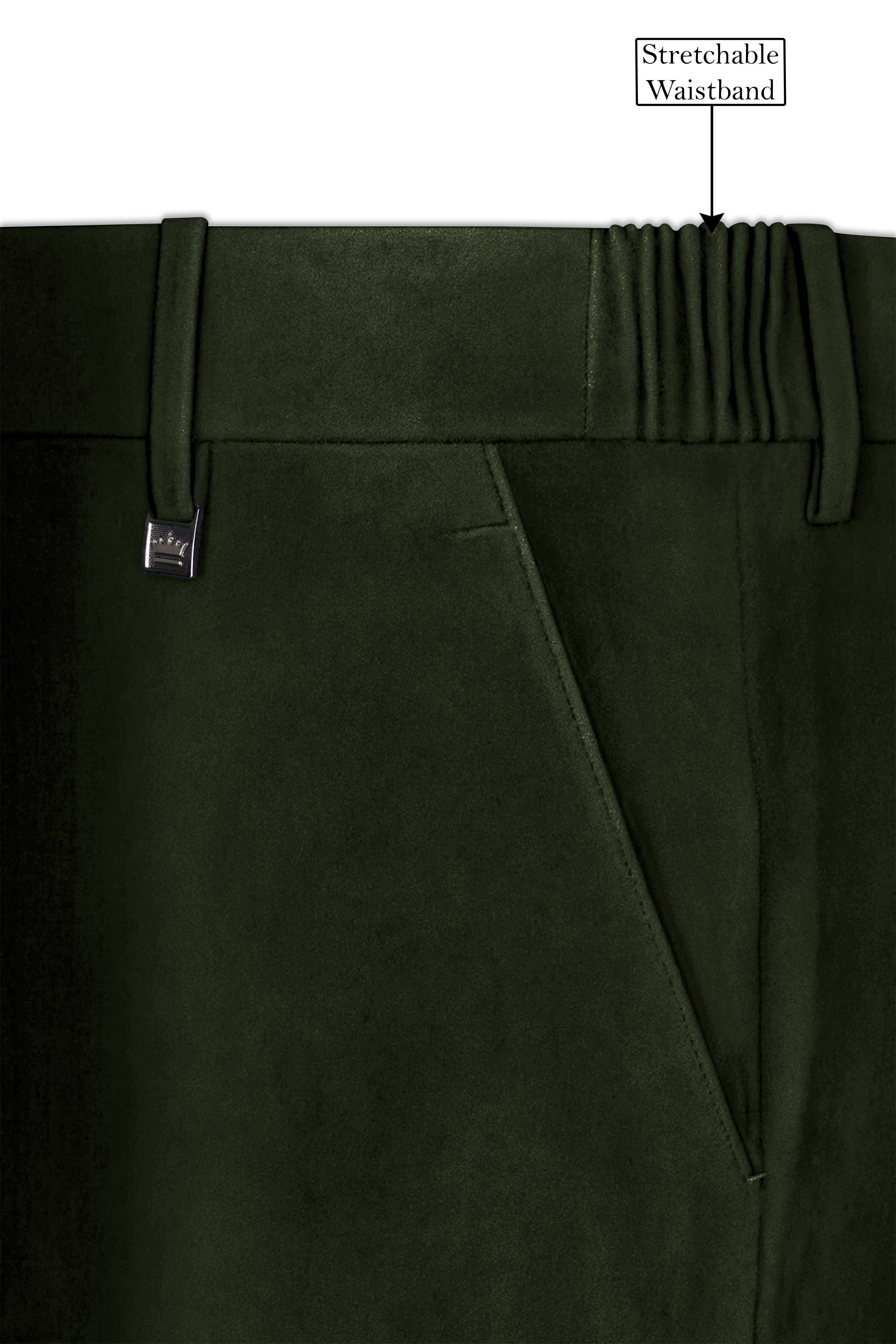 Velcadia-Acadia Green Velvet Peak Lapel Tuxedo Suit
