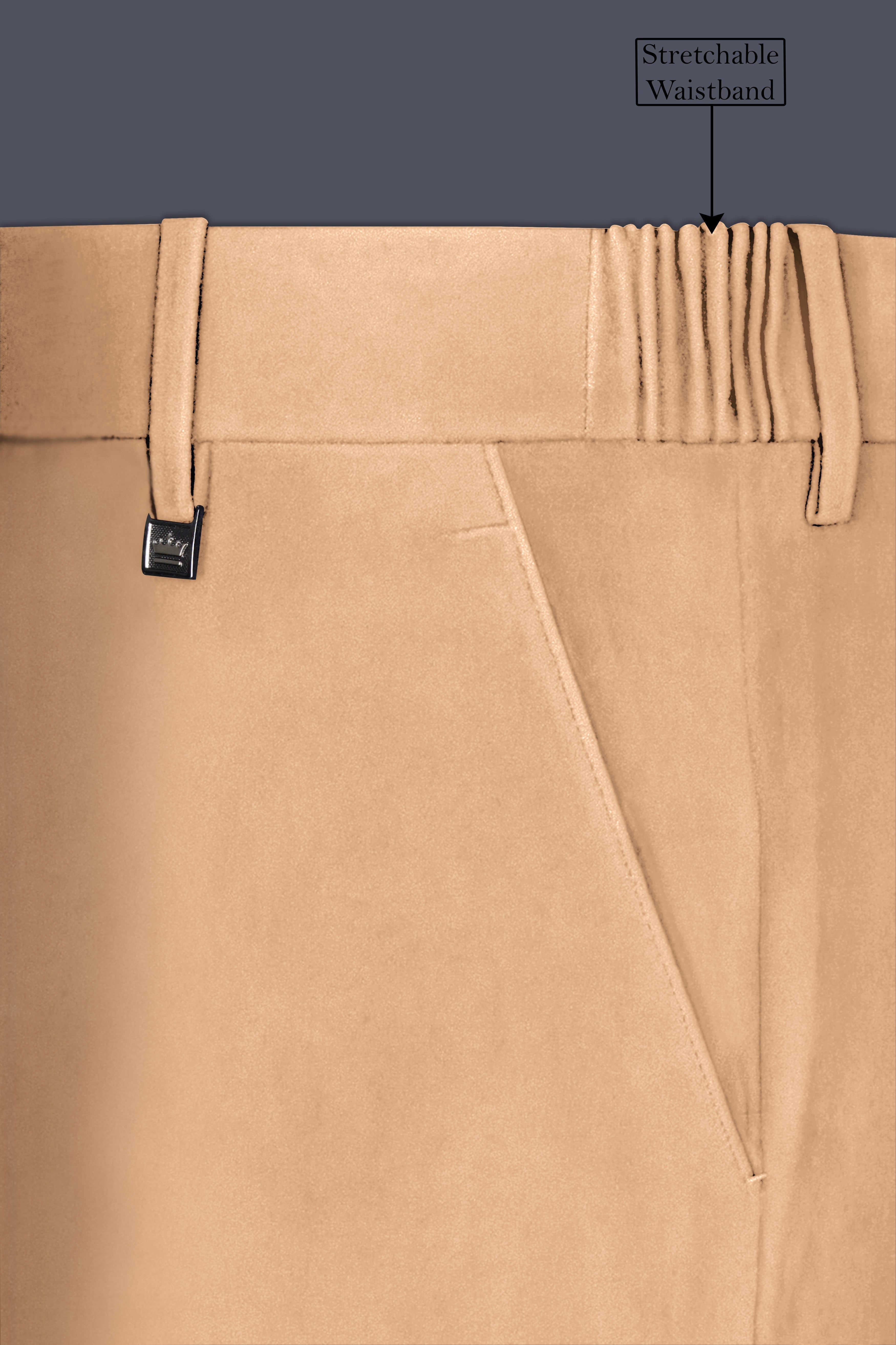 Ivorel-Fawn Cream Velvet Peak Lapel Tuxedo Suit