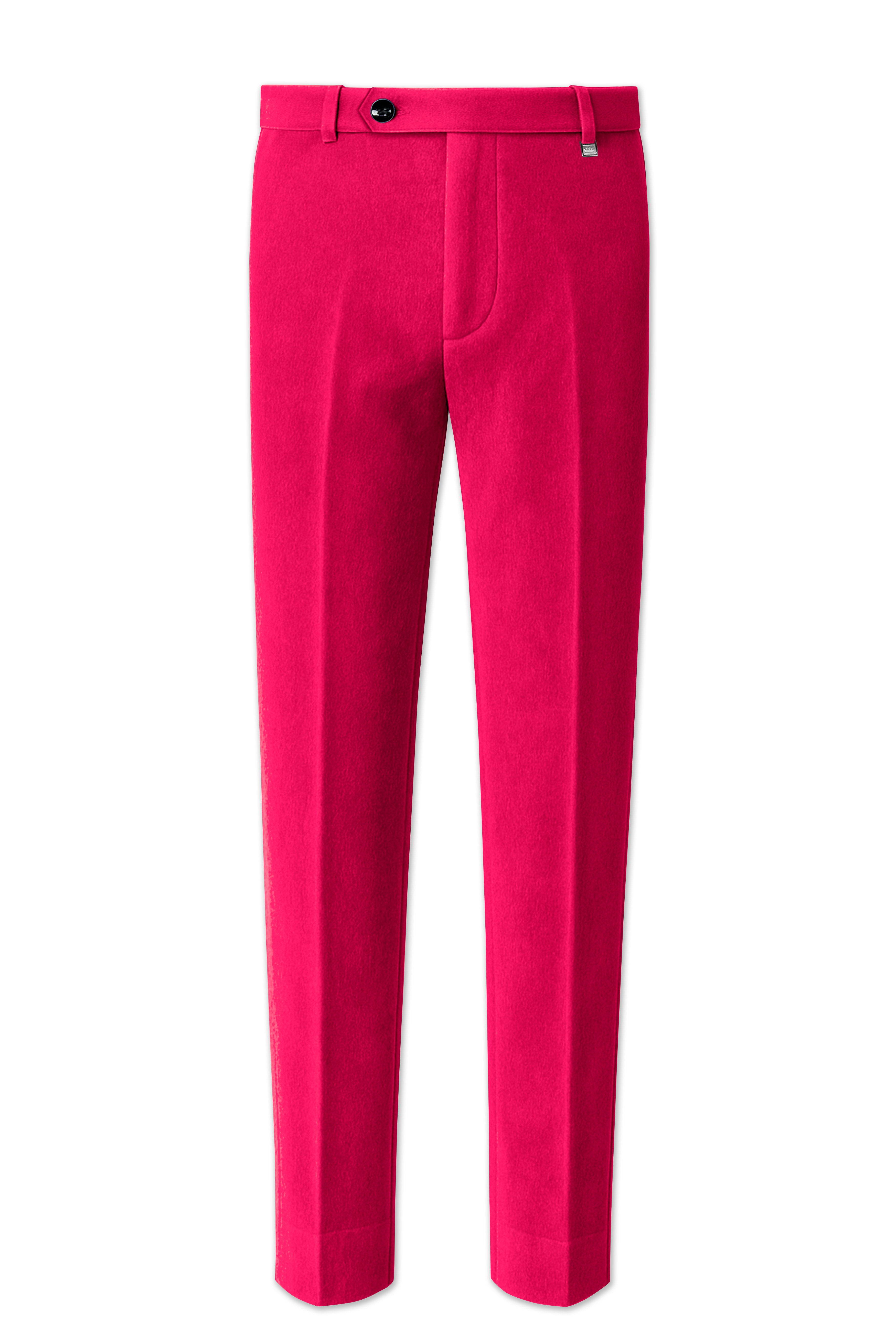 Shivelle-Shiraz Pink Velvet Peak Lapel Tuxedo Suit