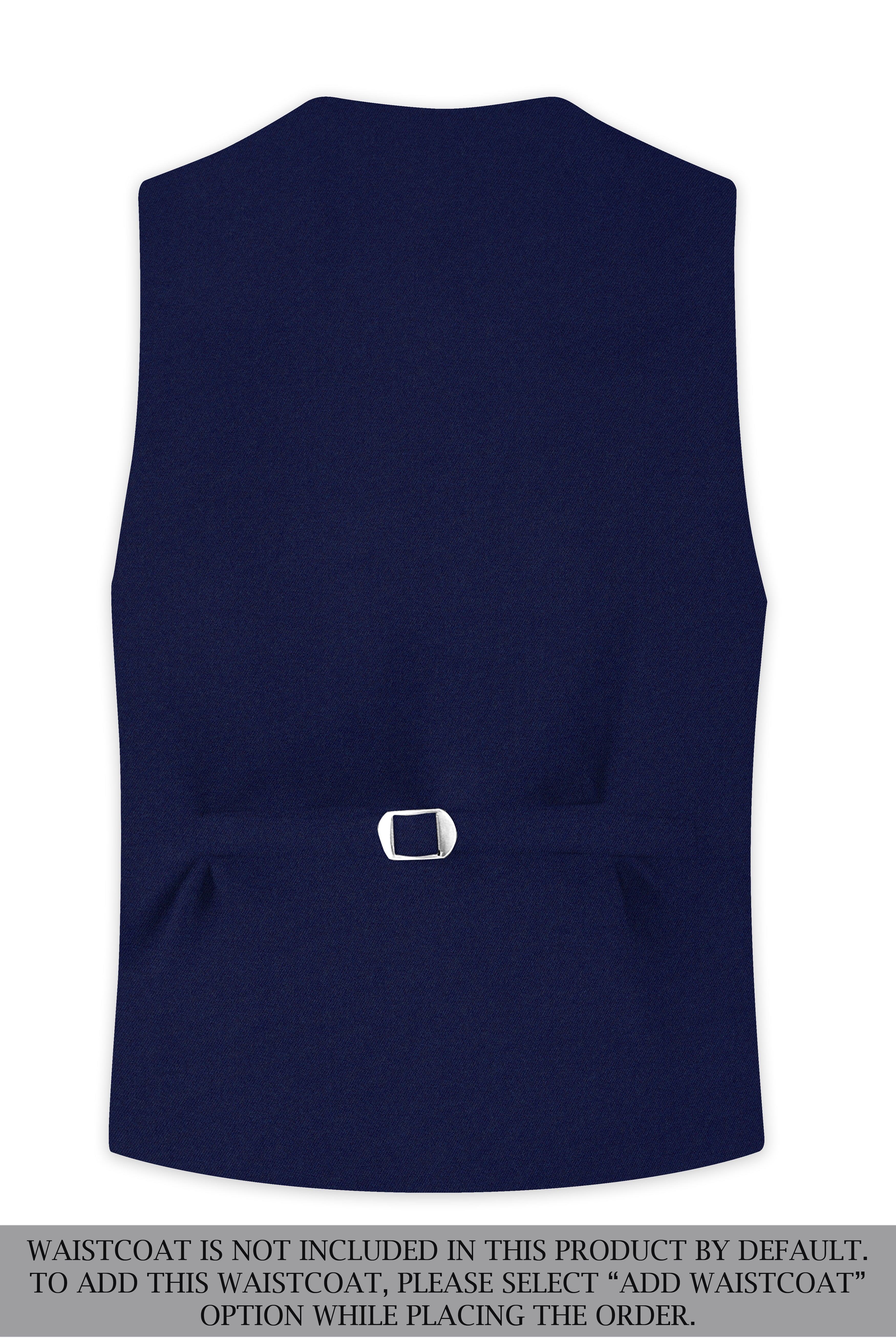 Flyvire-Firefly Blue Wool Rich Double Breasted Stretchable traveler Suit