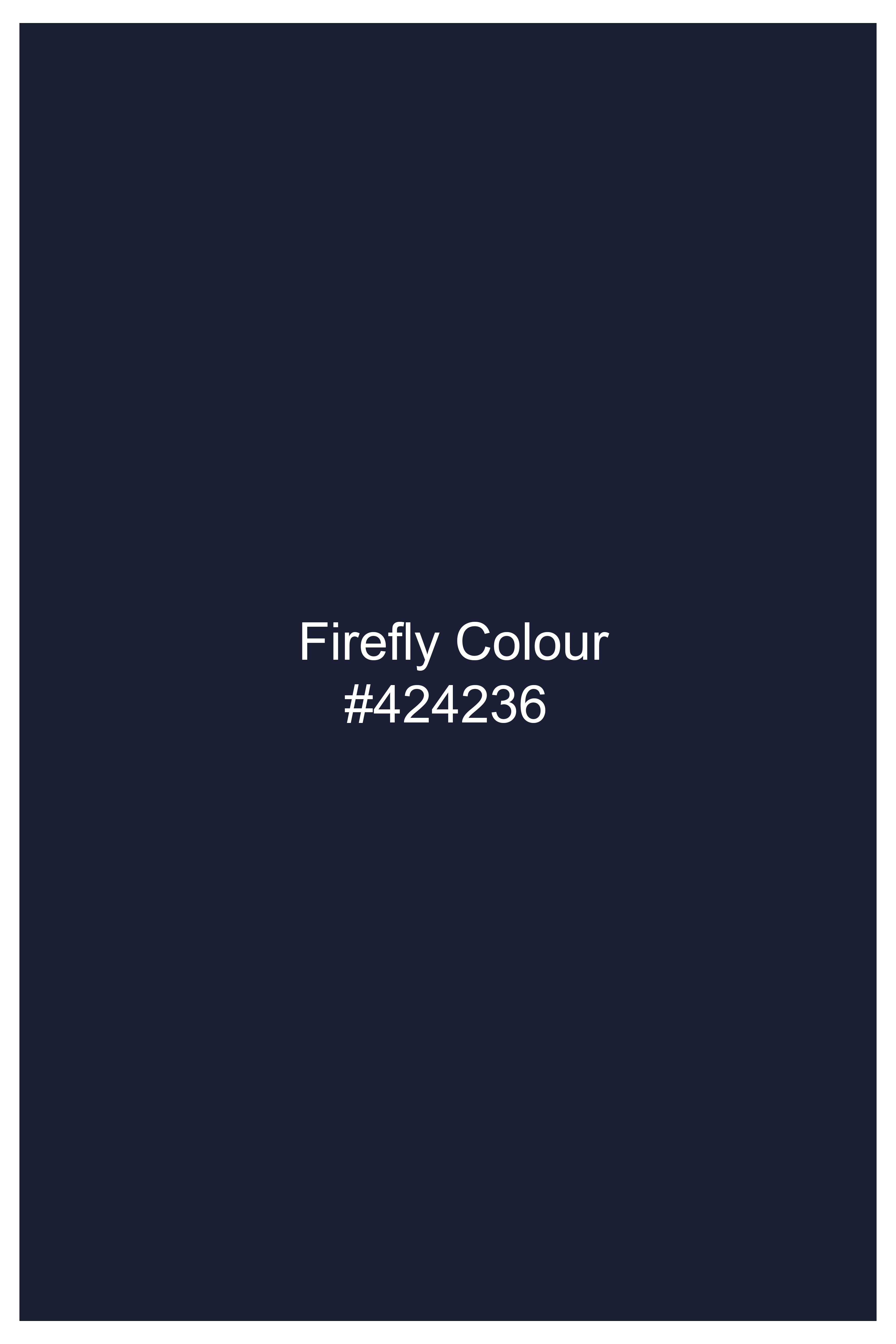 Azuriel-Firefly Blue Luxurious Linen Single Breasted Stretchable traveler Suit