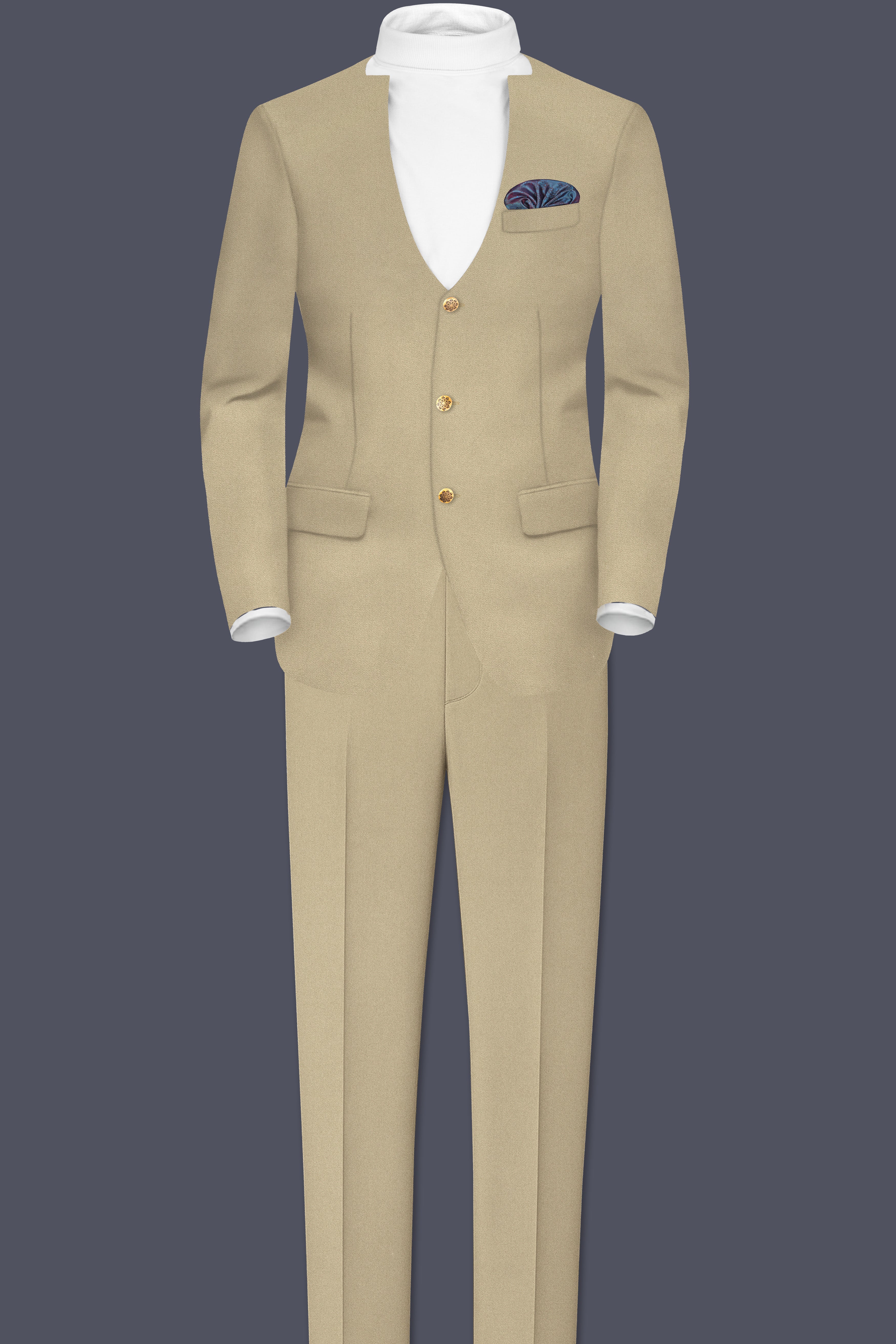 Arovian-Arrowtown Brown Wool Rich Designer Suit