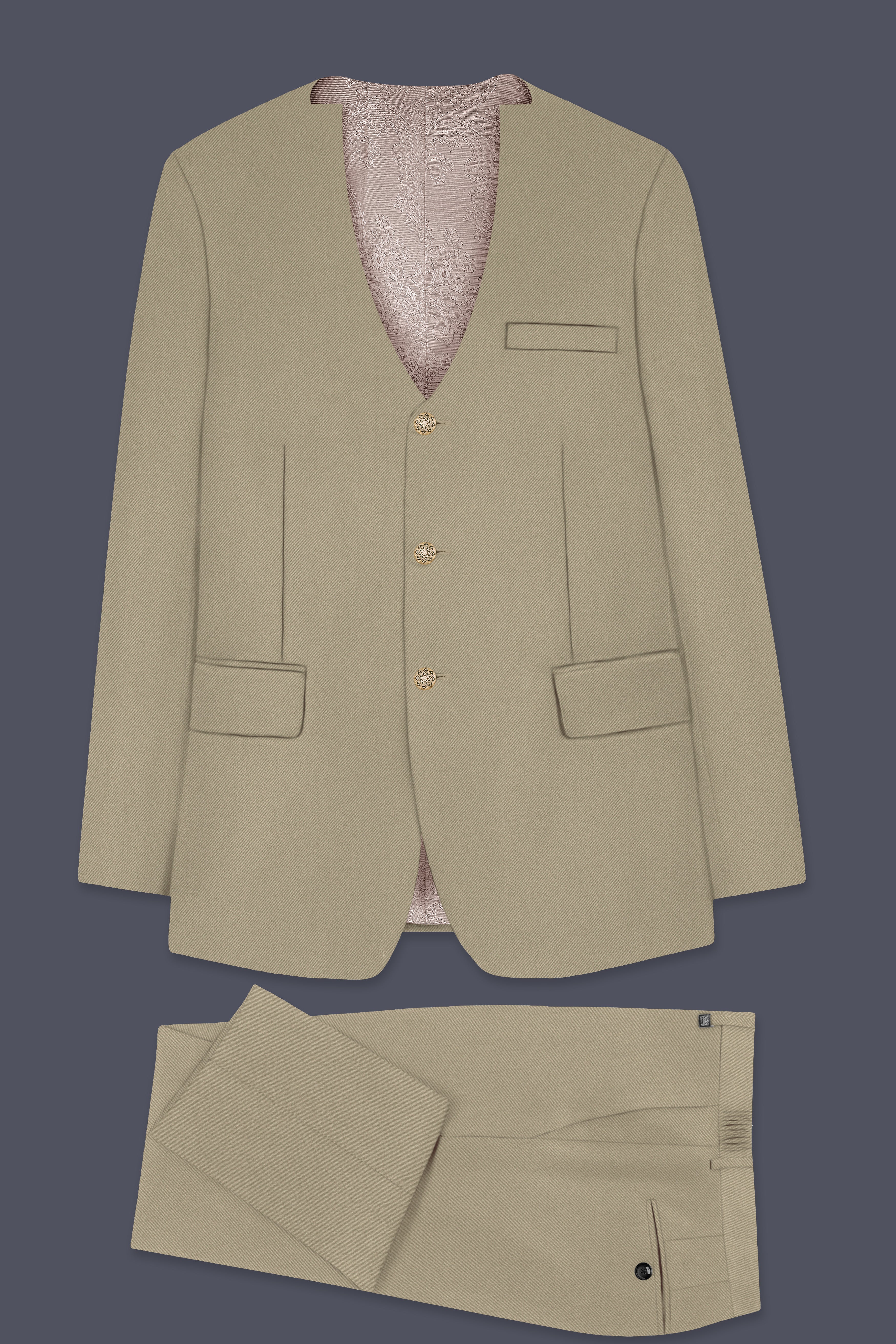 Arovian-Arrowtown Brown Wool Rich Designer Suit