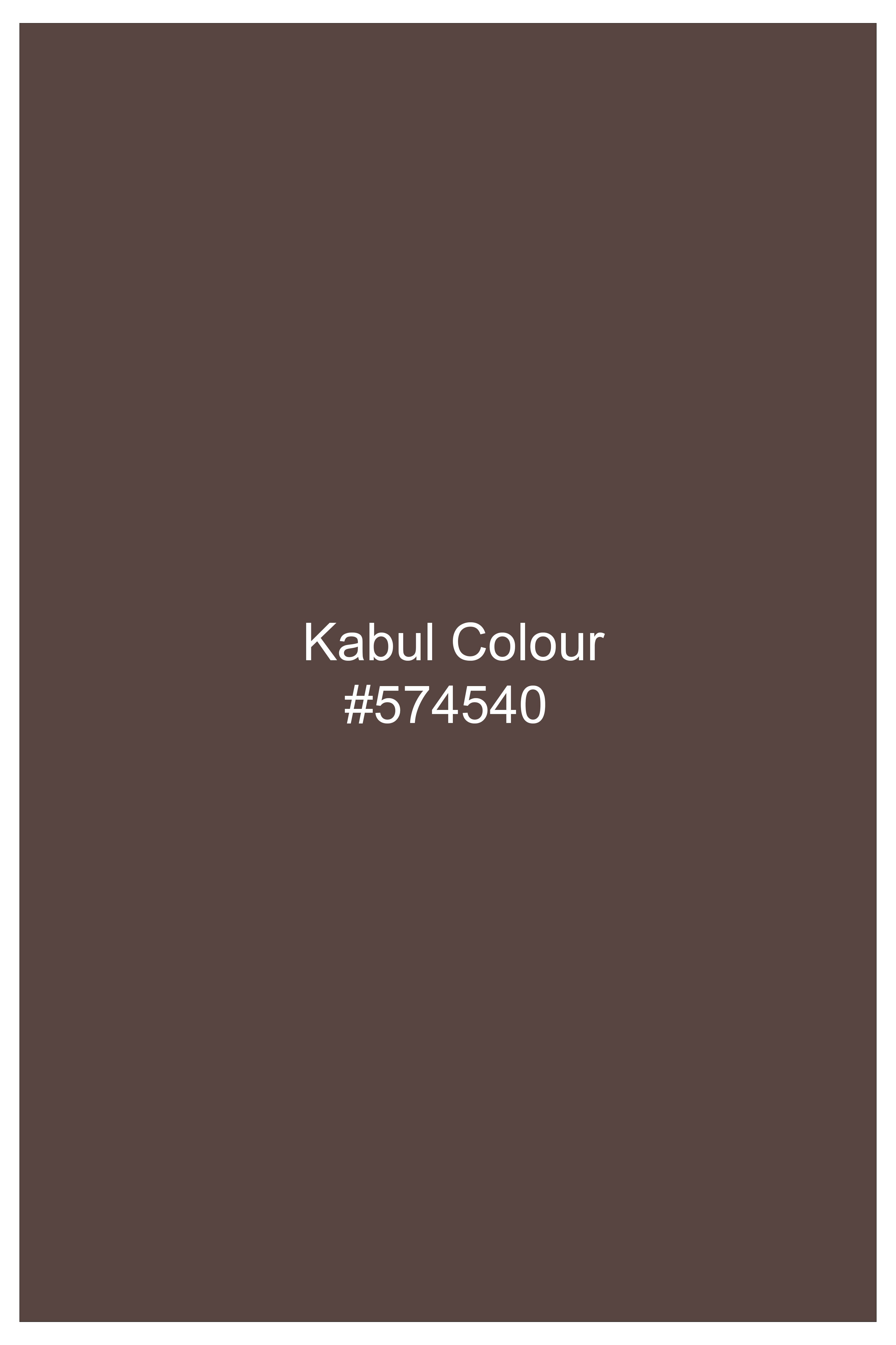 Velbrun-Kabul Brown Luxurious Linen Single Breasted Sports Suit