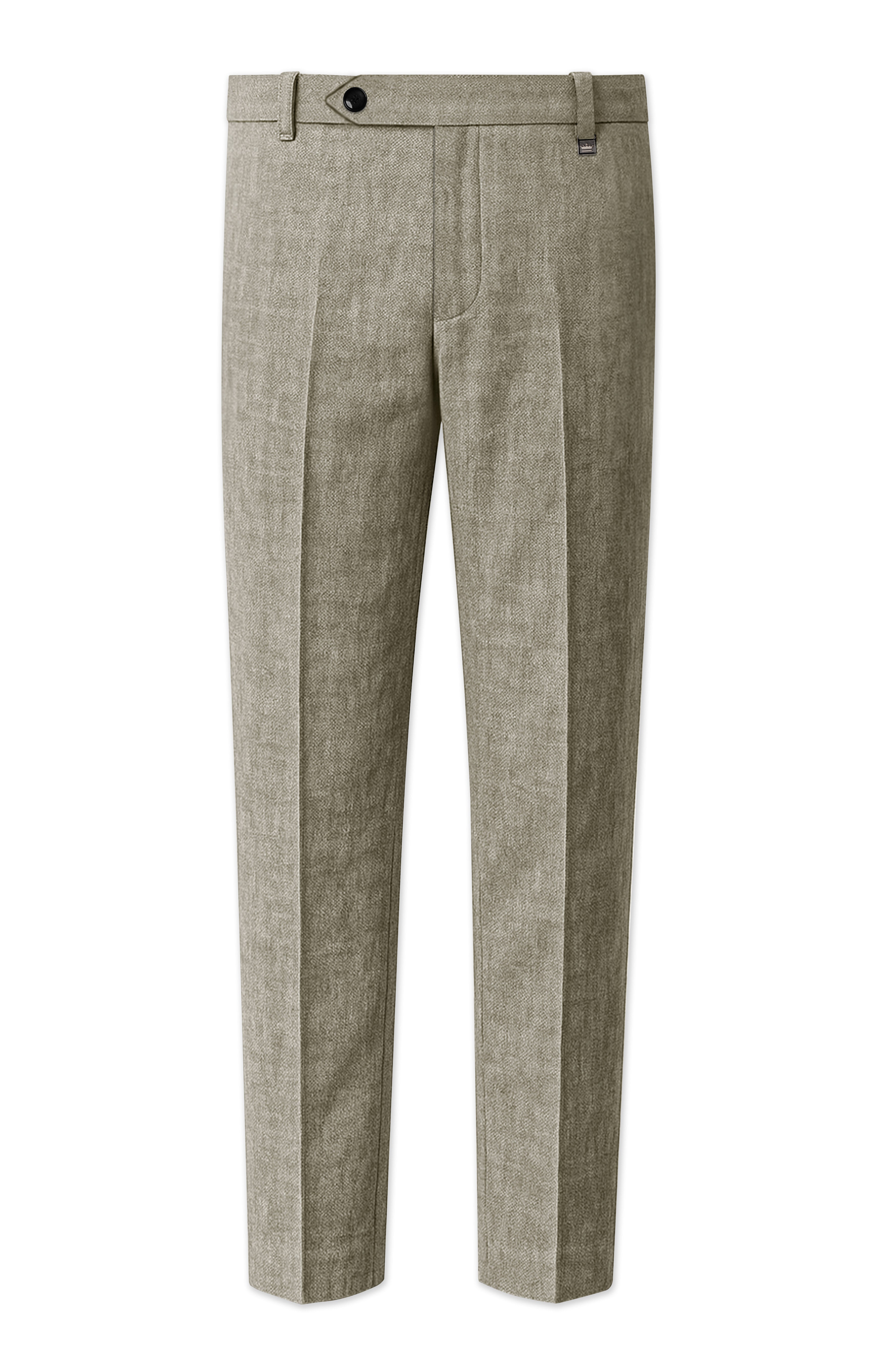 Virenza-Thistle Green Luxurious Linen Single Breasted Sports Suit