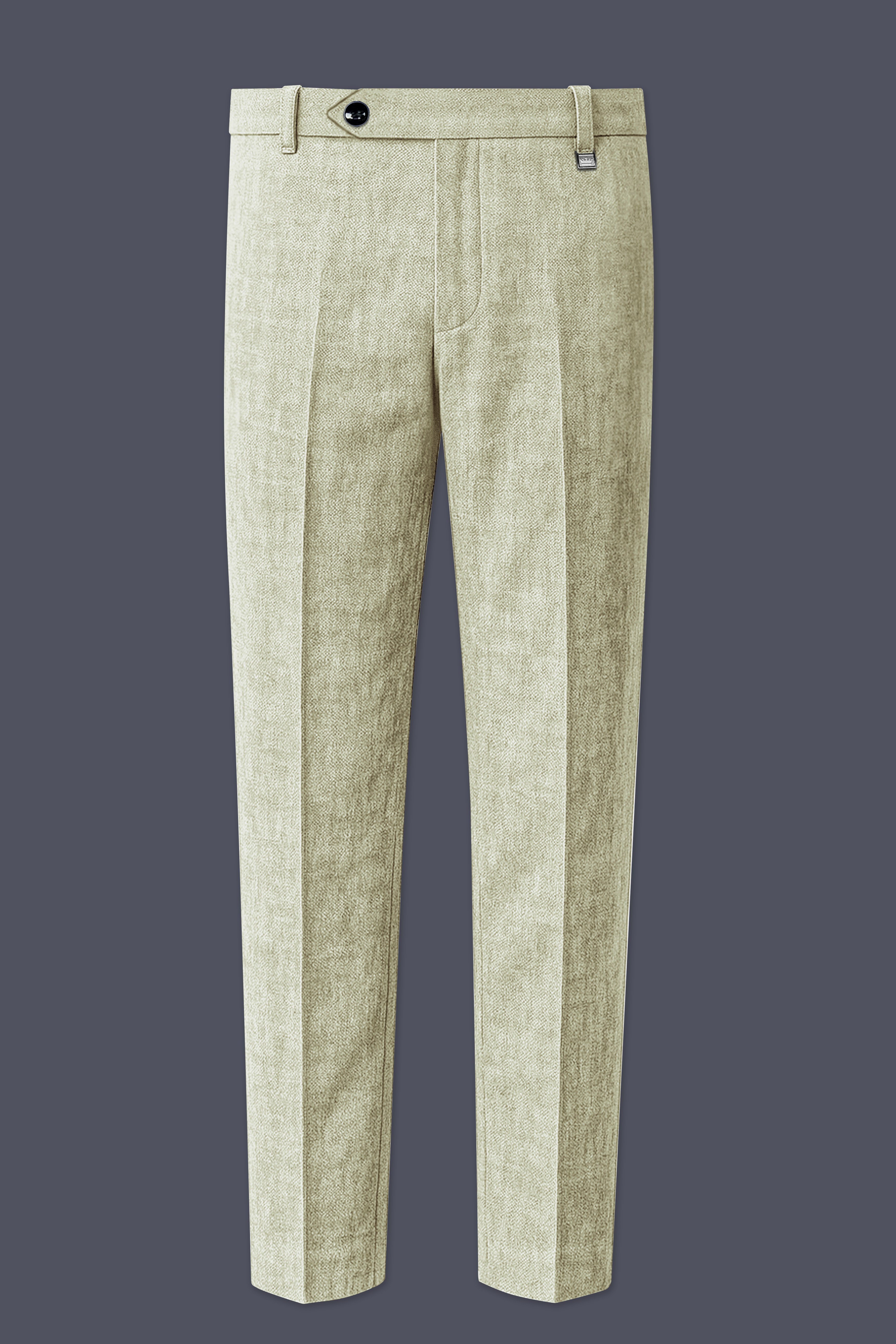 Virenza-Thistle Green Luxurious Linen Single Breasted Sports Suit