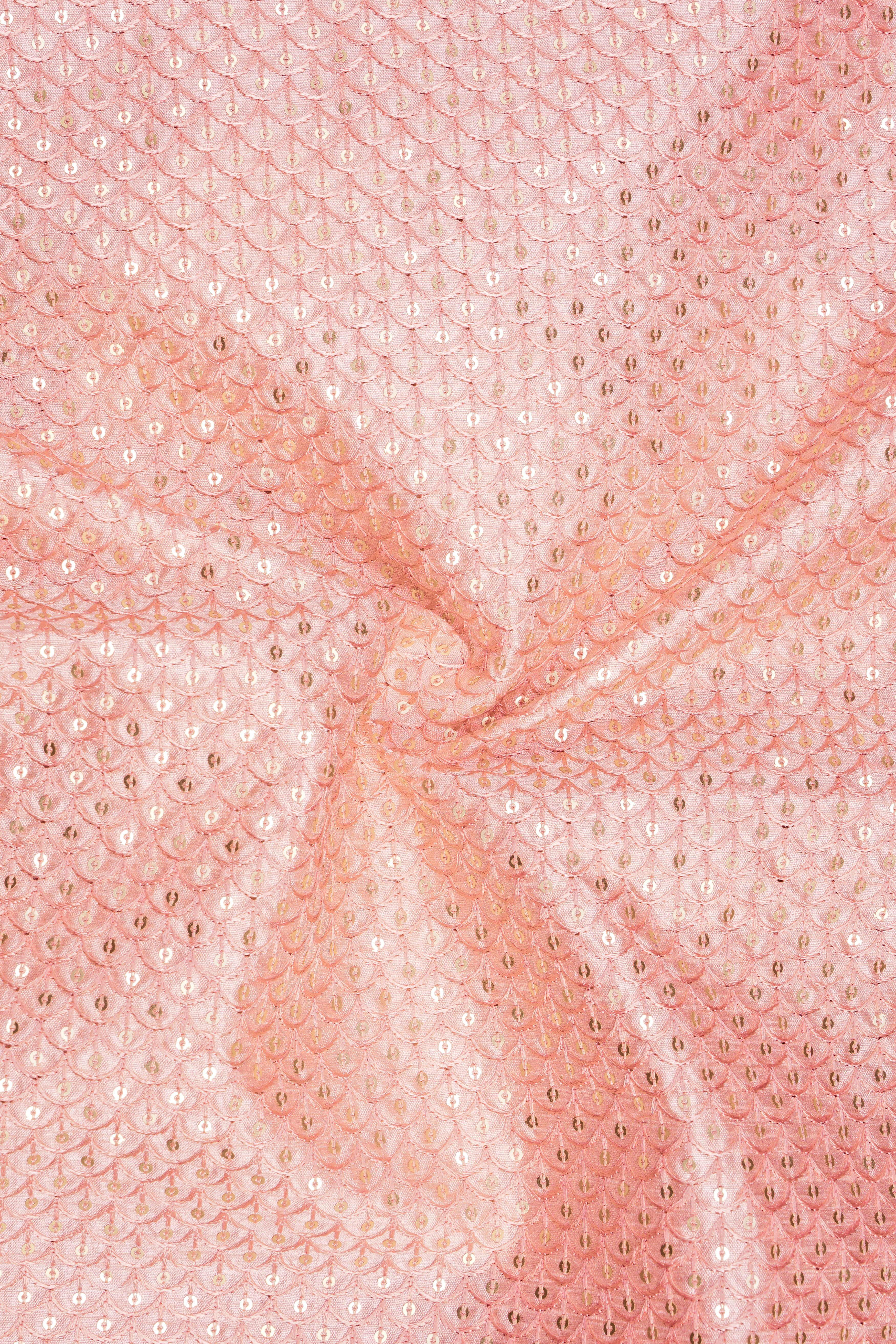 Rosavon-Mandys Pink Cotton Thread Heavy Embroidered Designer Tuxedo Suit