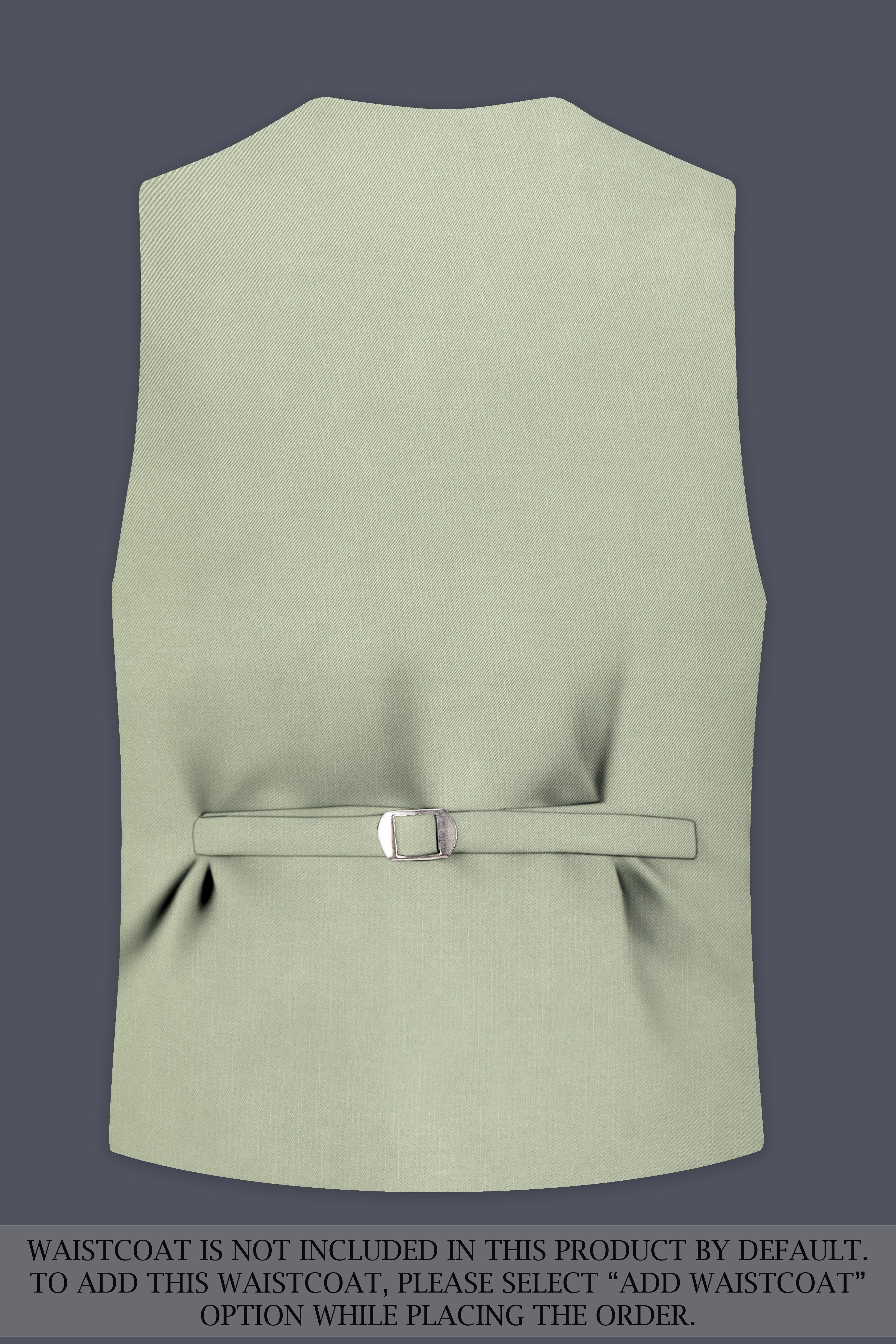 Virenza-Spring Green Wool Rich Single Breasted Slight Stretch Suit