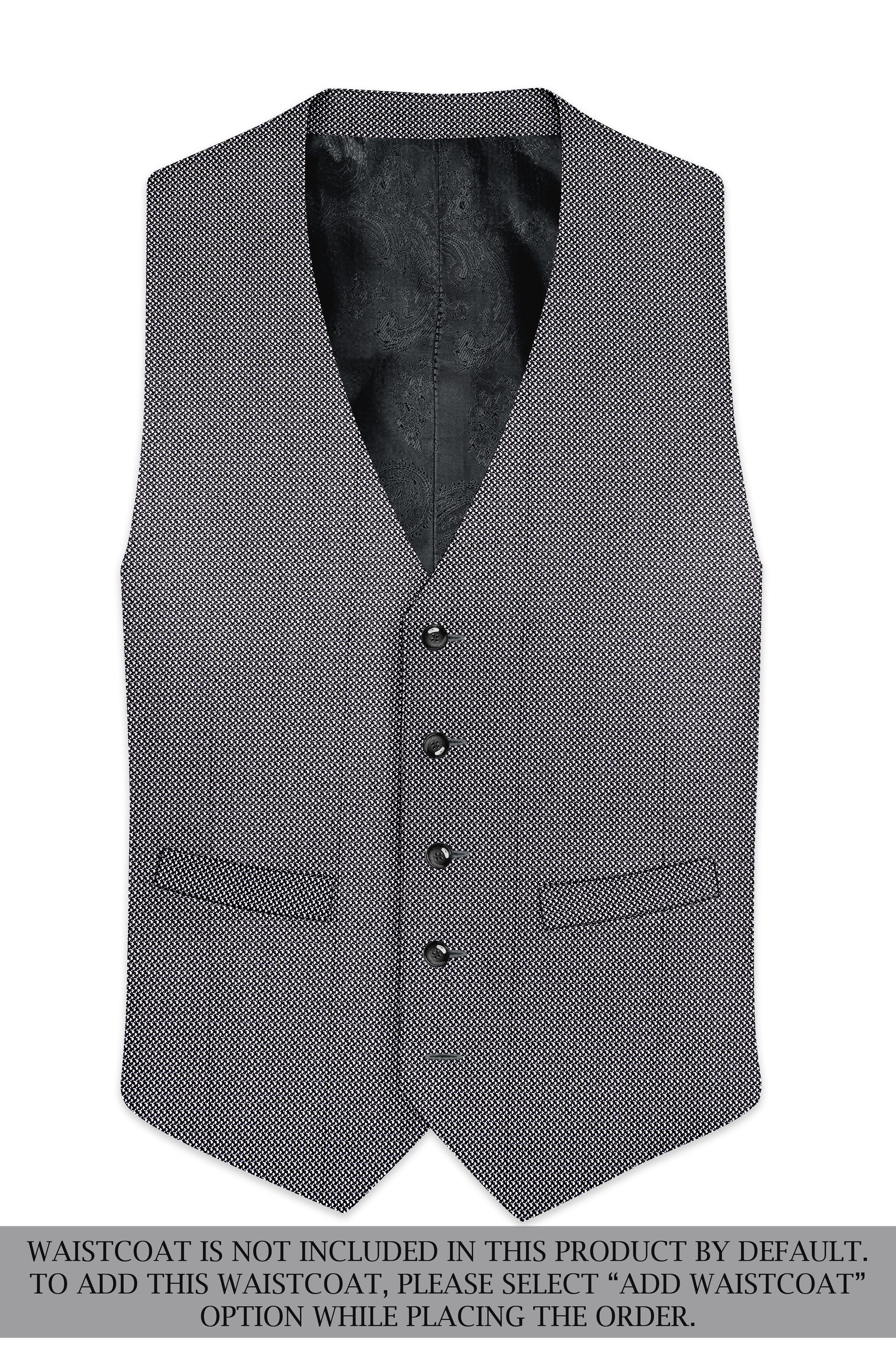 Cinerro-Dova Gray Textured Wool Rich Single Breasted Suit