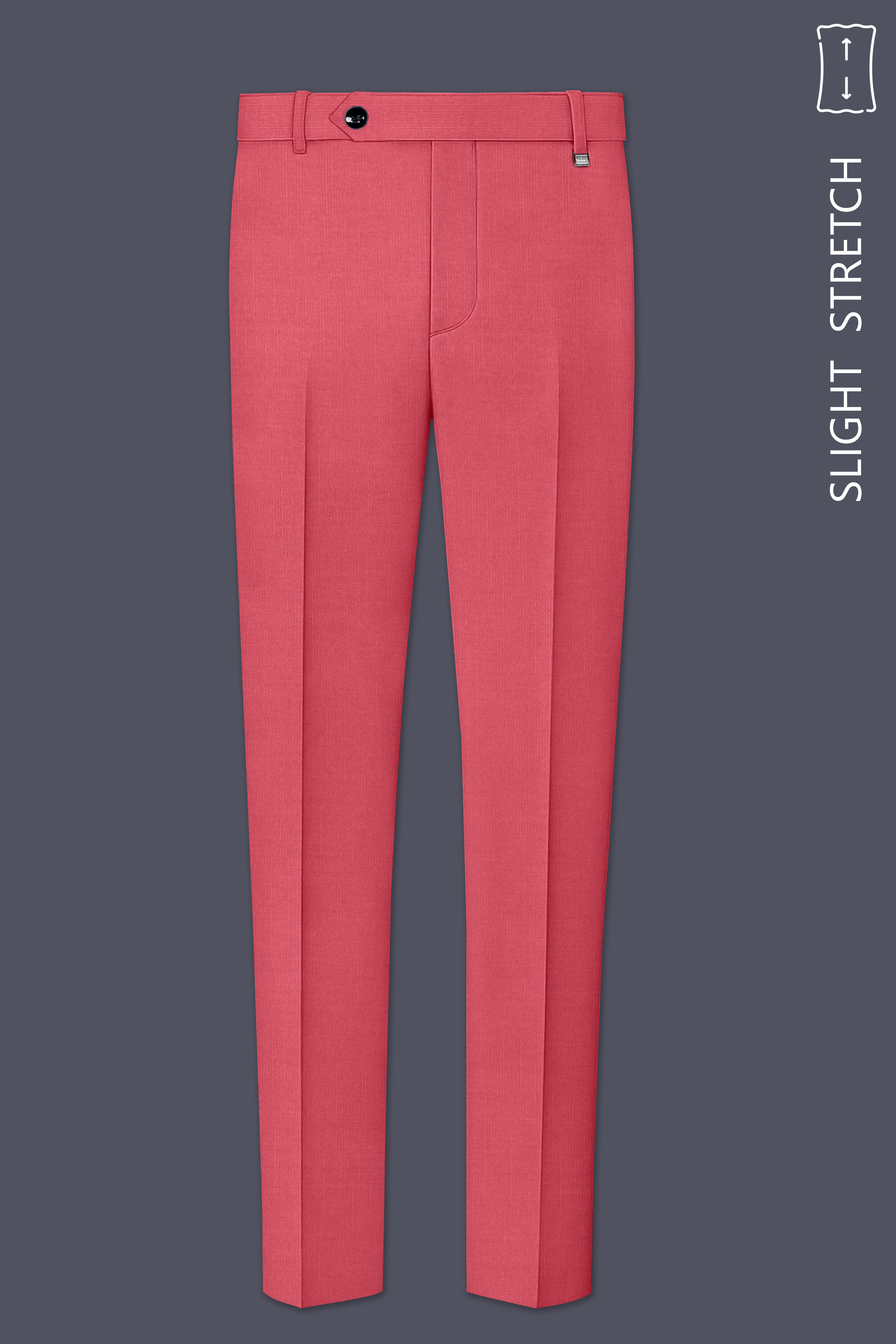 Aurerosa-Roman Pink Wool Rich Tuxedo Slight Stretch Suit