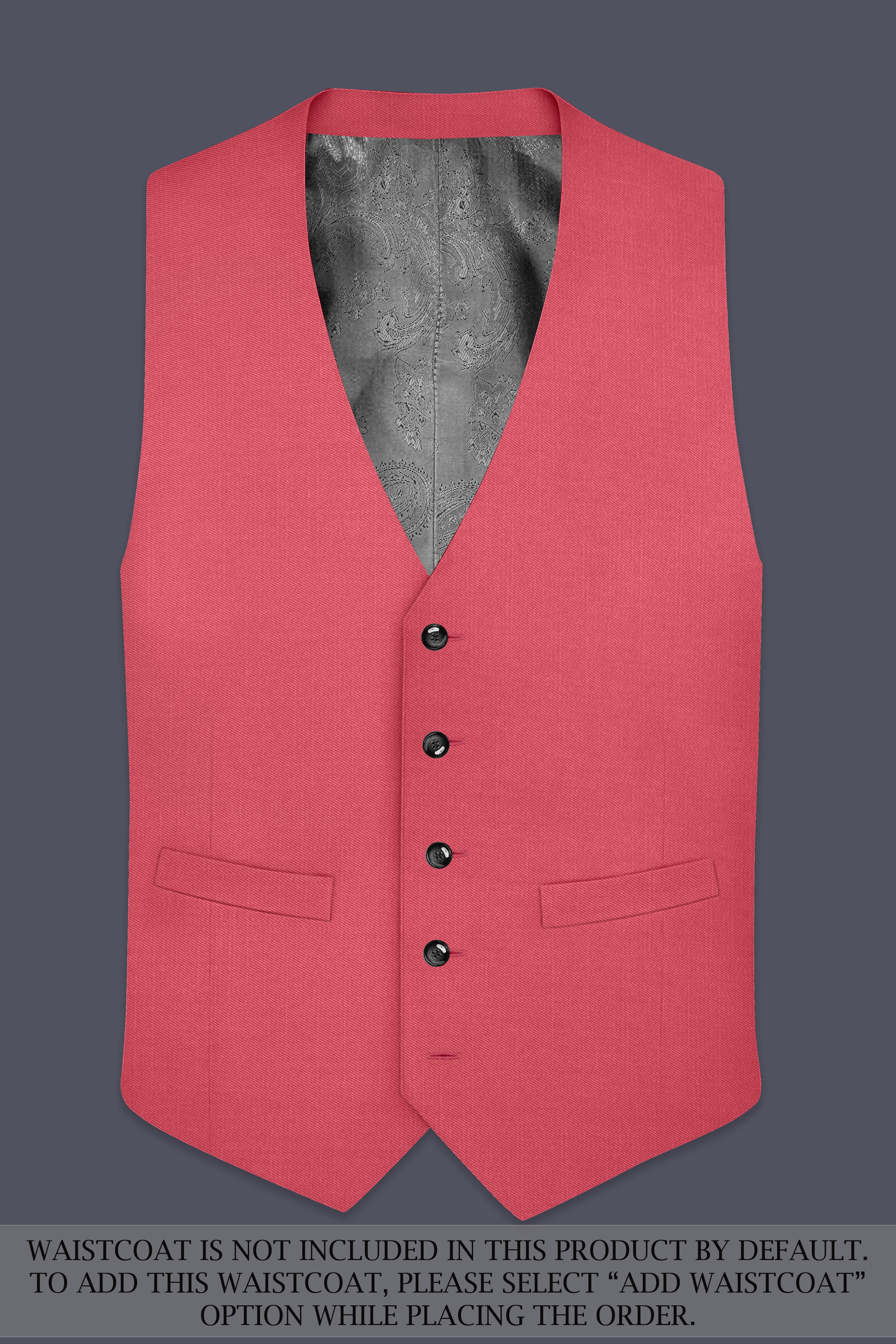 Aurerosa-Roman Pink Wool Rich Single Breasted Slight Stretch Suit