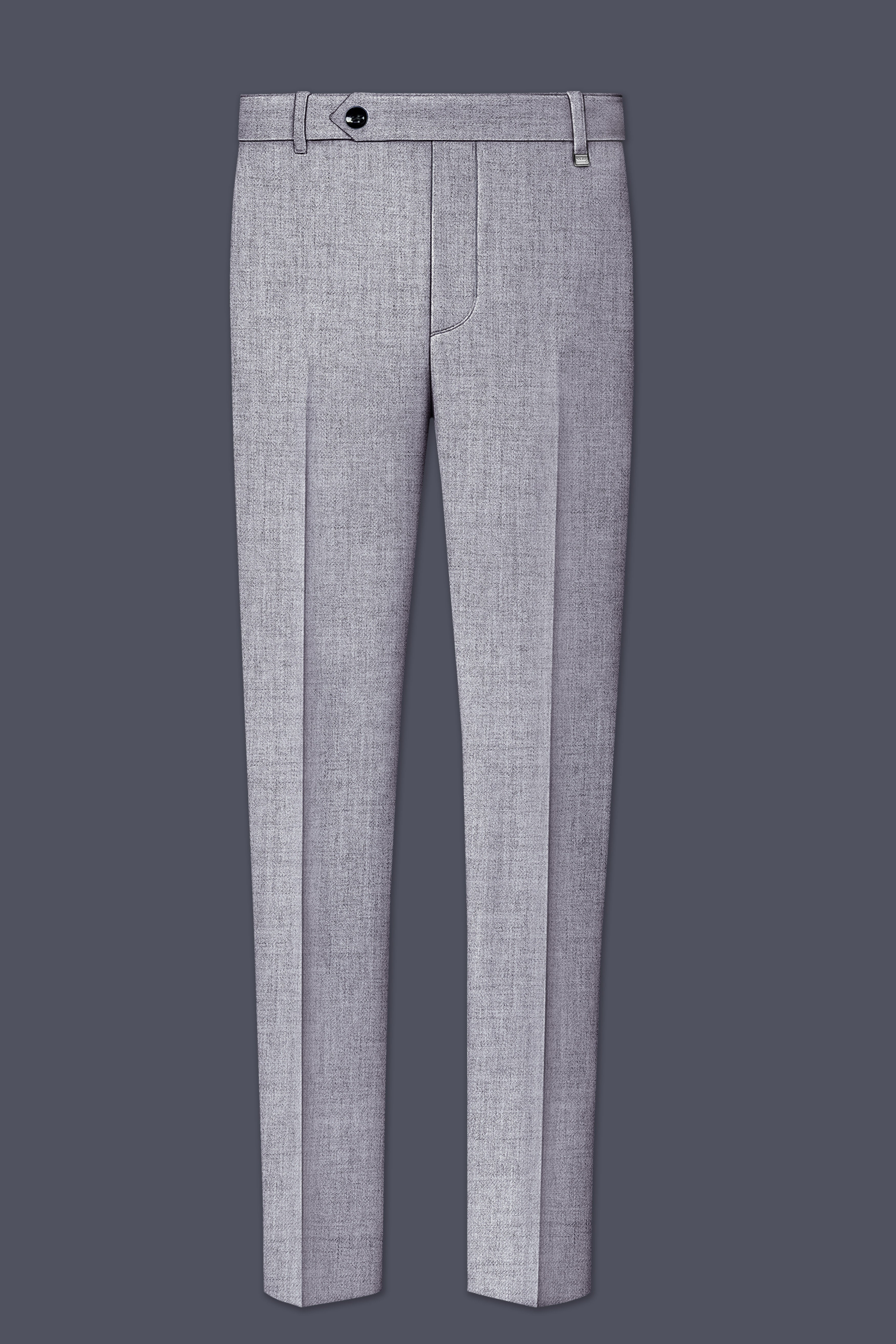 Alpine-Mountain Mist Gray Textured Tweed Single Breasted Sports Suit