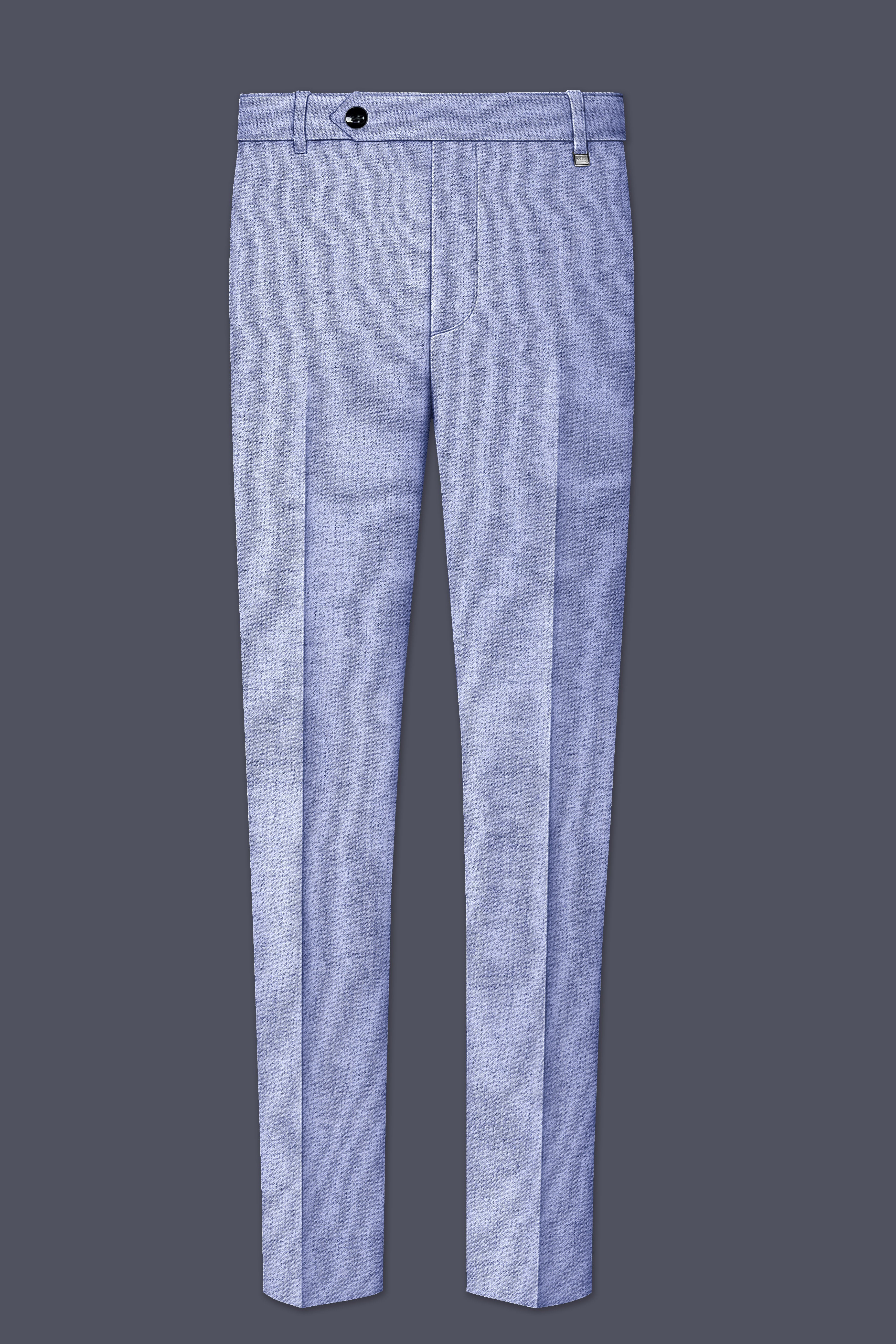 Nordic-Logan Blue Textured Tweed Single Breasted Sports Suit