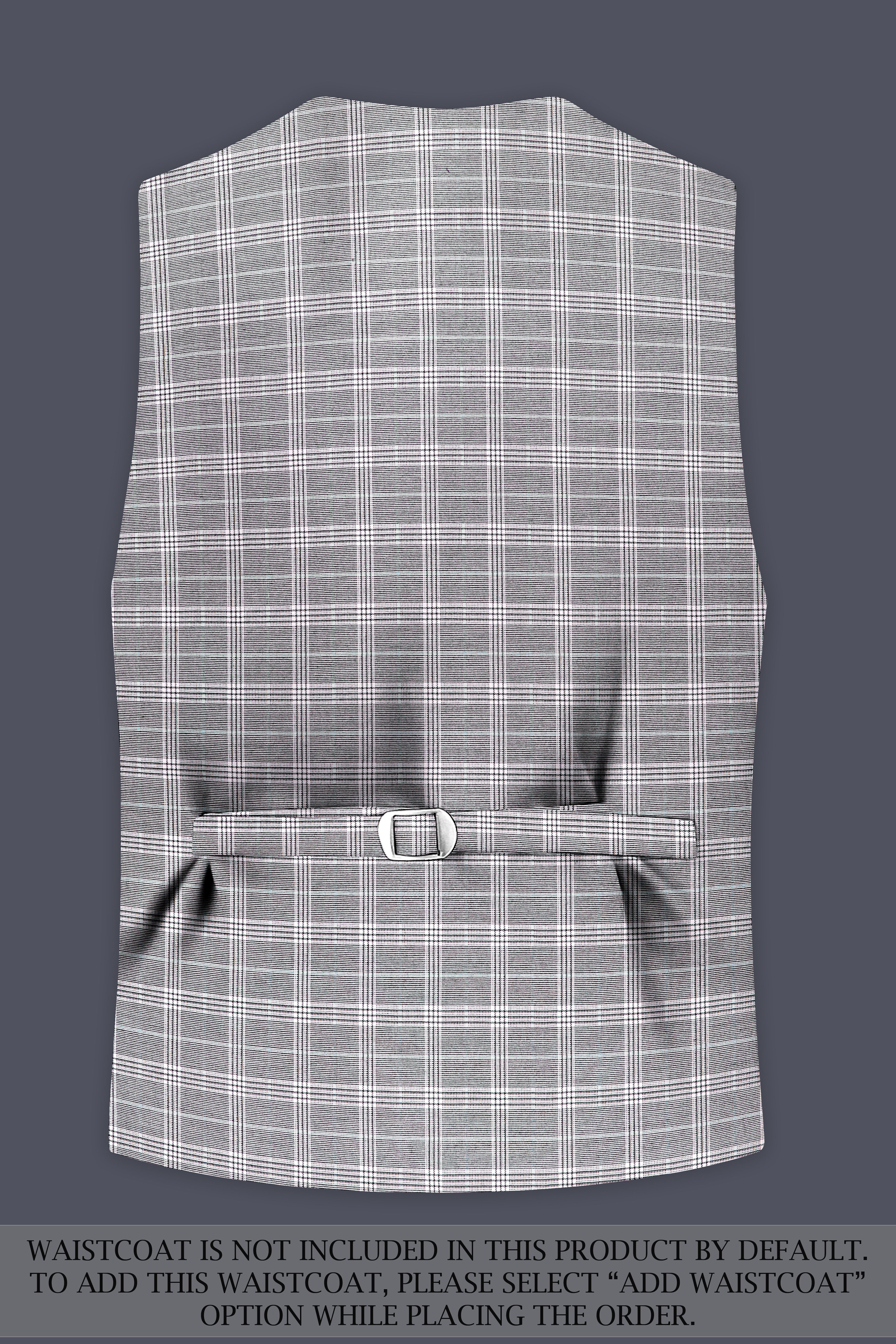 Cinerro-Venus Gray Plaid Wool Rich Single Breasted Suit