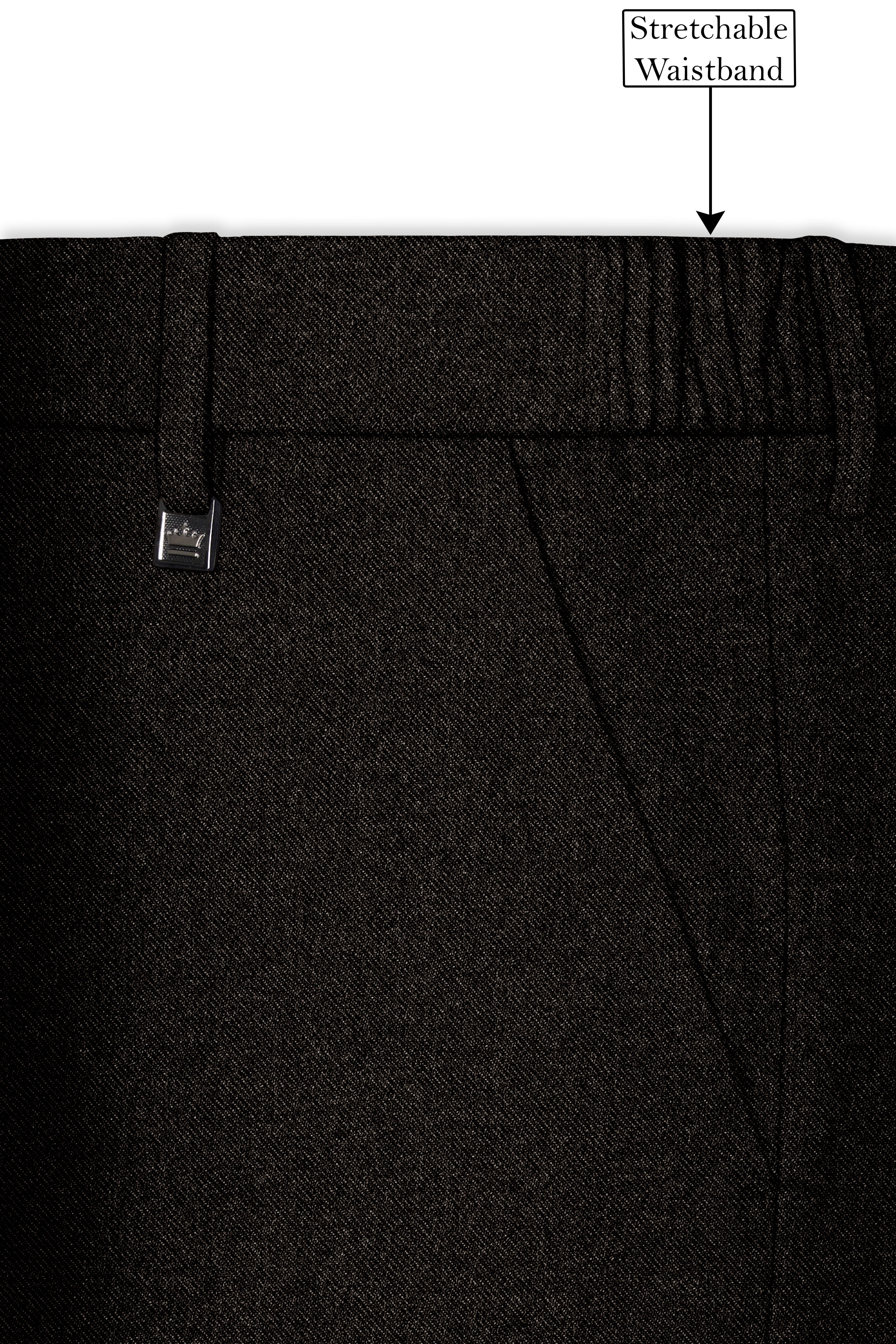 Aurezeus-Zeus Brown Textured Tweed Single Breasted Sports Suit