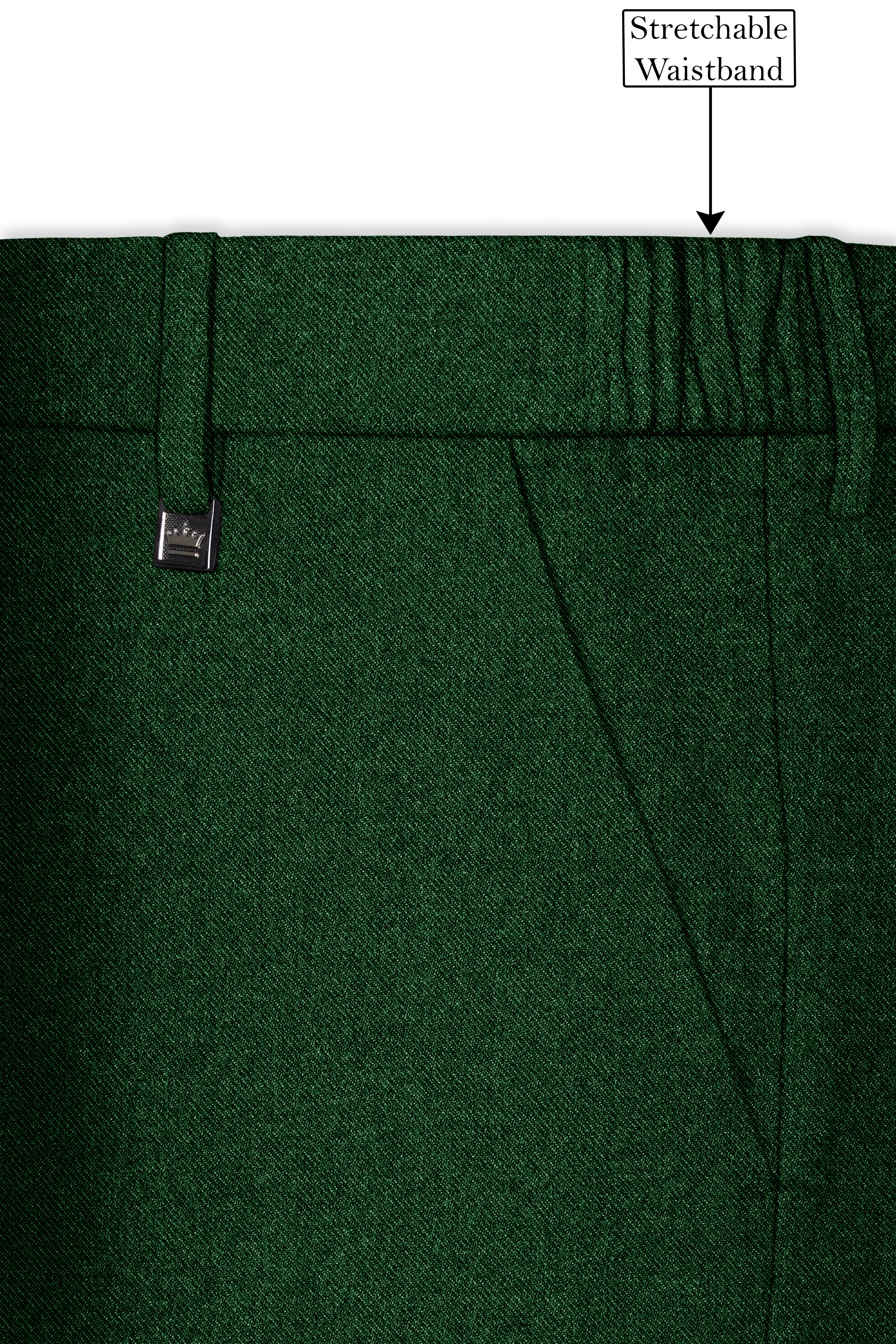 Virenza-Mystle Green Textured Tweed Single Breasted Sports Suit