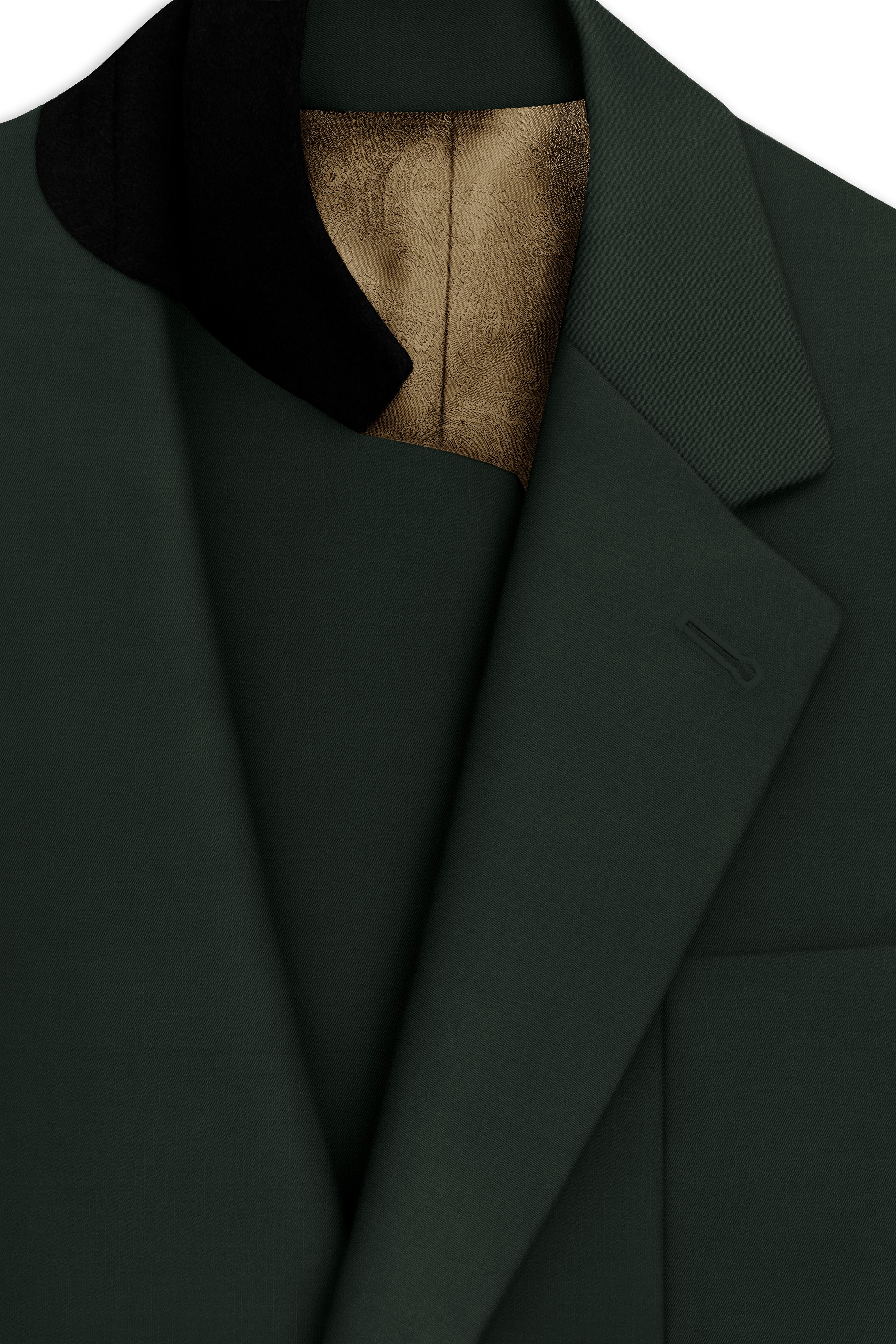 Virenza-Rangoon Green Solid Premium Cotton Single Breasted Sports Suit
