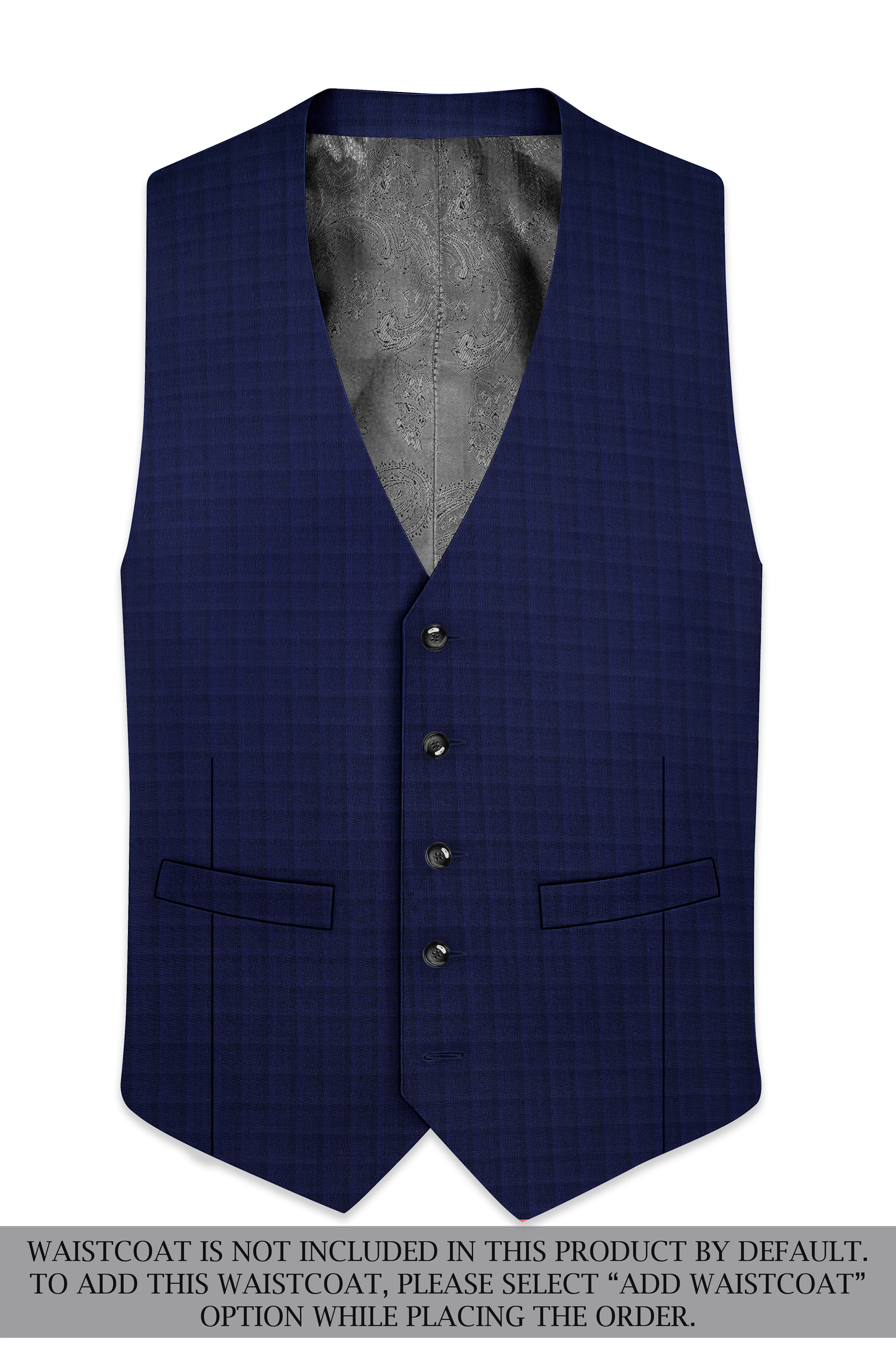Aurebunt-Bunting Blue Plaid Wool Rich Single Breasted Suit