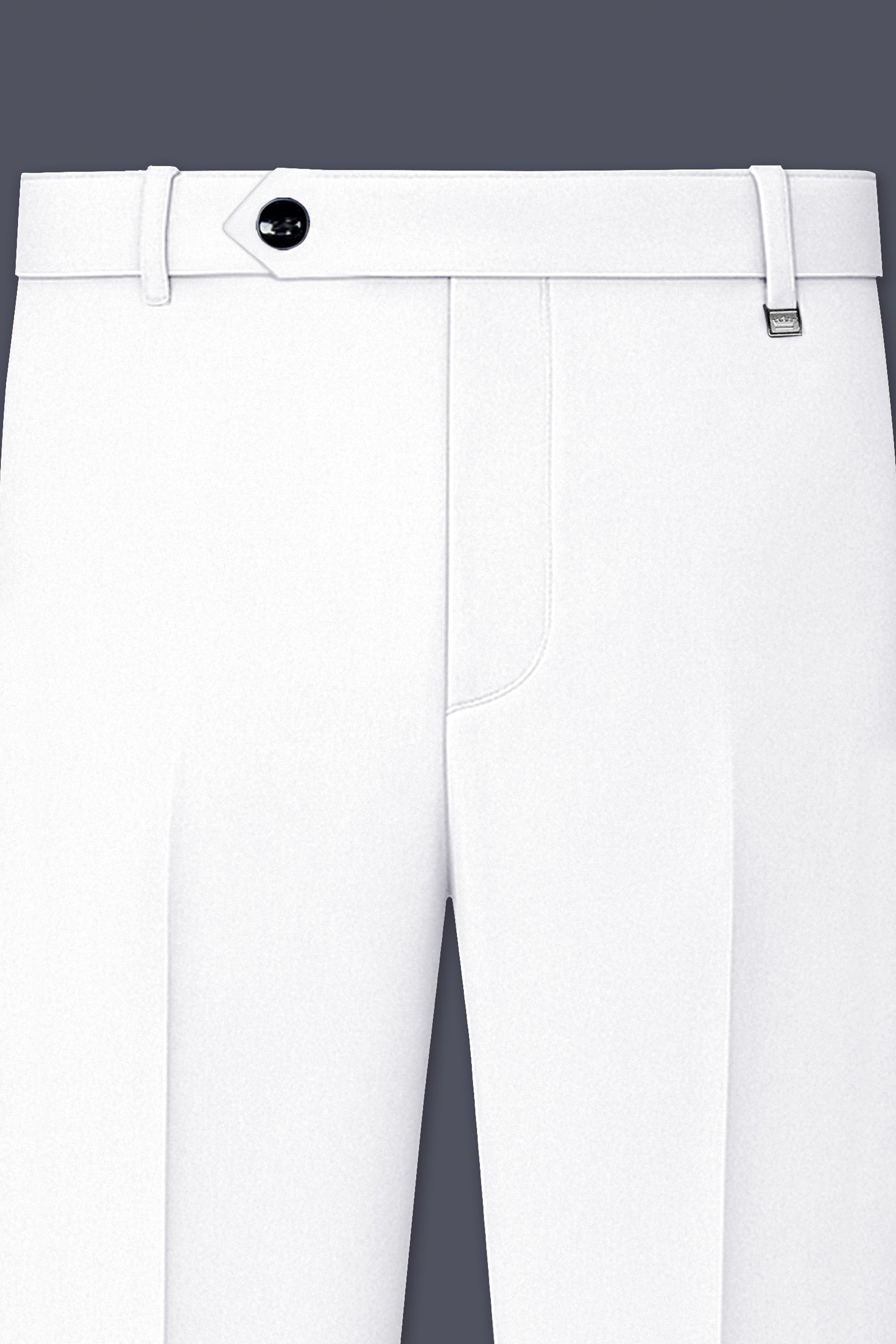 Shiro-Japanese Bright White 4-Way Stretch Wrinkle-Free Wool Rich Bandhgala Suit
