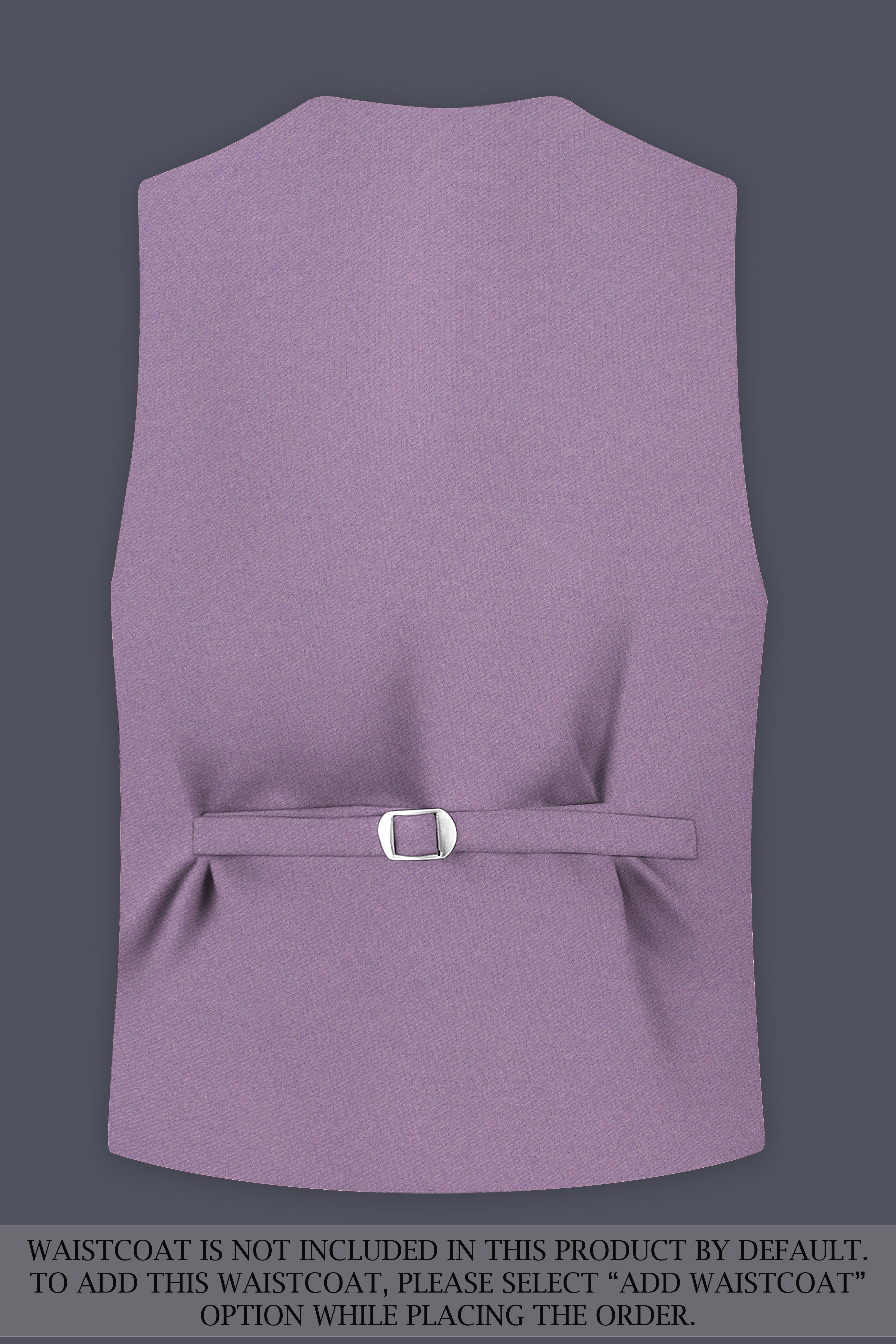 Violeto-Korean Mobster Purple 4-Way Stretch Wrinkle-Free Fluid Drape Fabric Tuxedo Suit