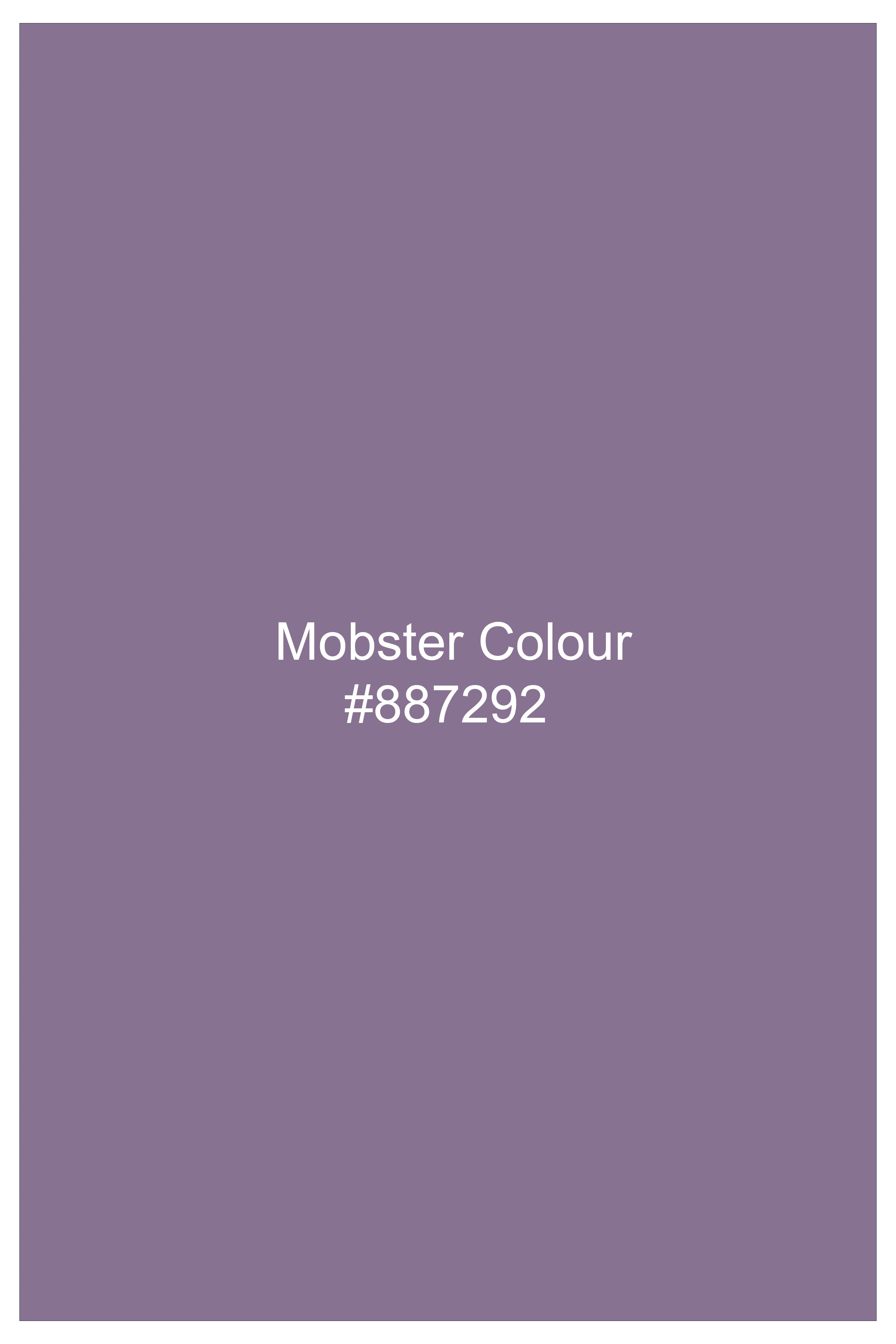 Violeto-Korean Mobster Purple 4-Way Stretch Wrinkle-Free Fluid Drape Fabric Tuxedo Suit