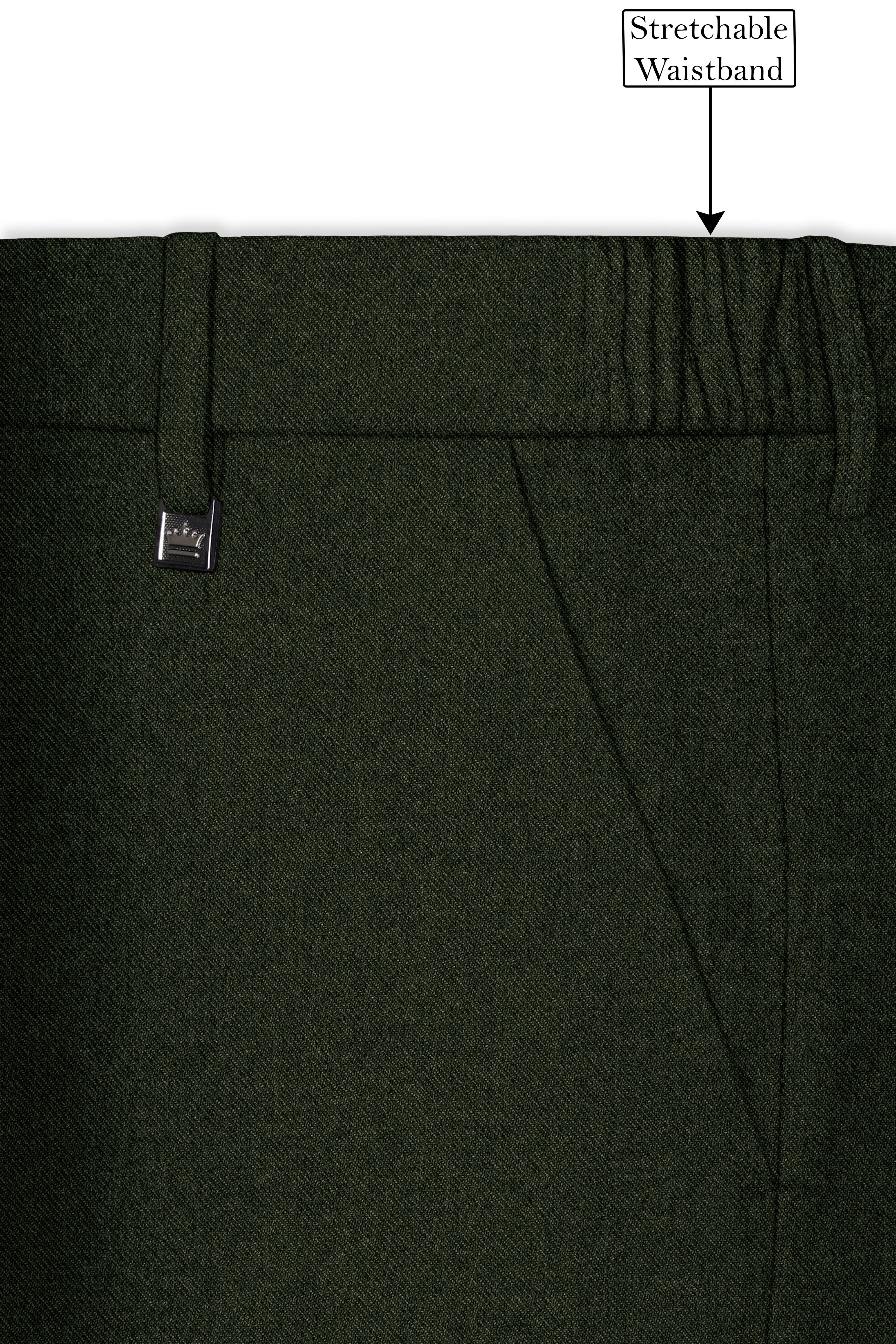 Virenza-Rangoon Green Textured Tweed Single Breasted Sports Suit