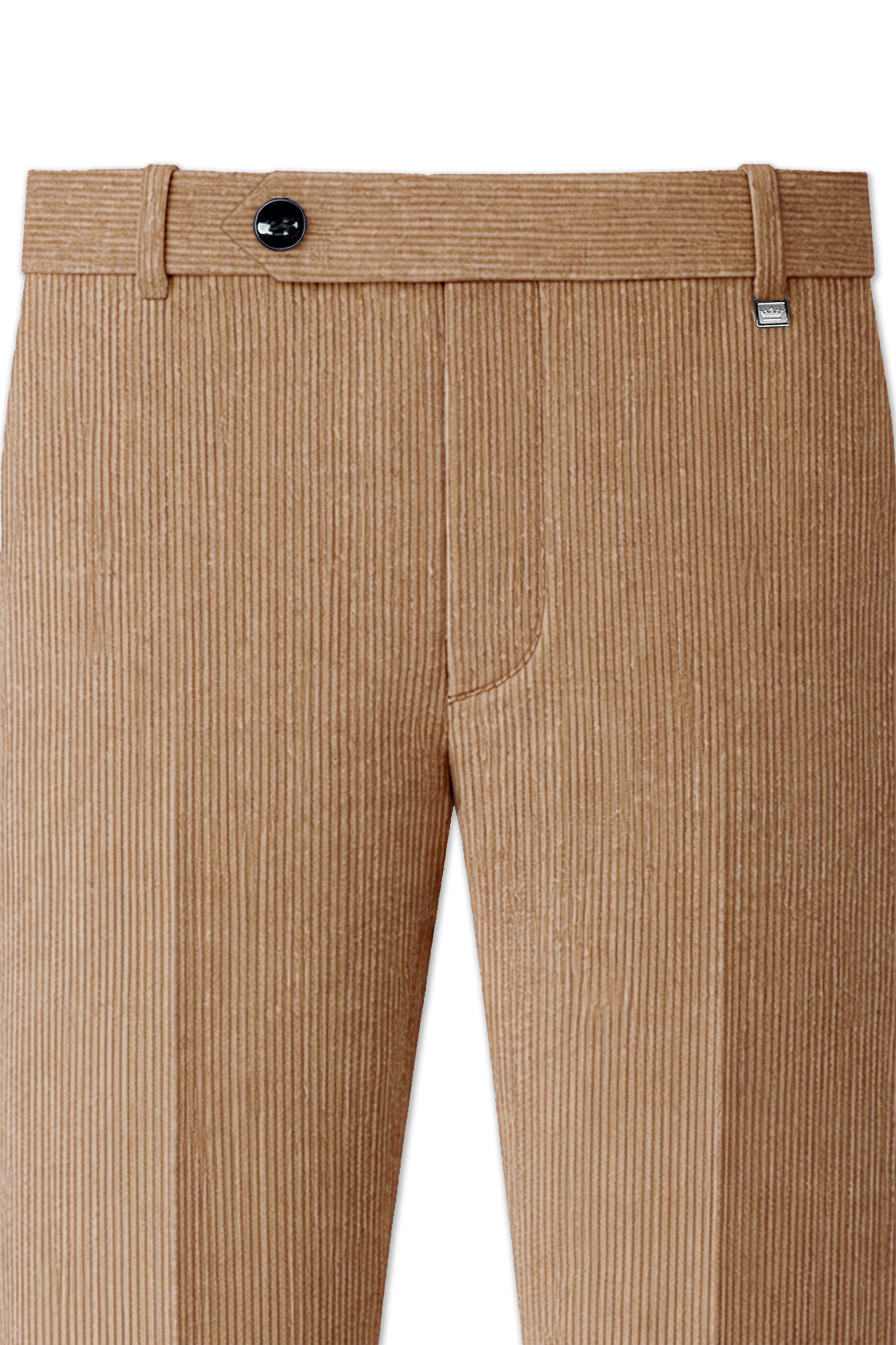 Cordenza-Muesli Brown Corduroy Premium Single Breasted Sports Suit