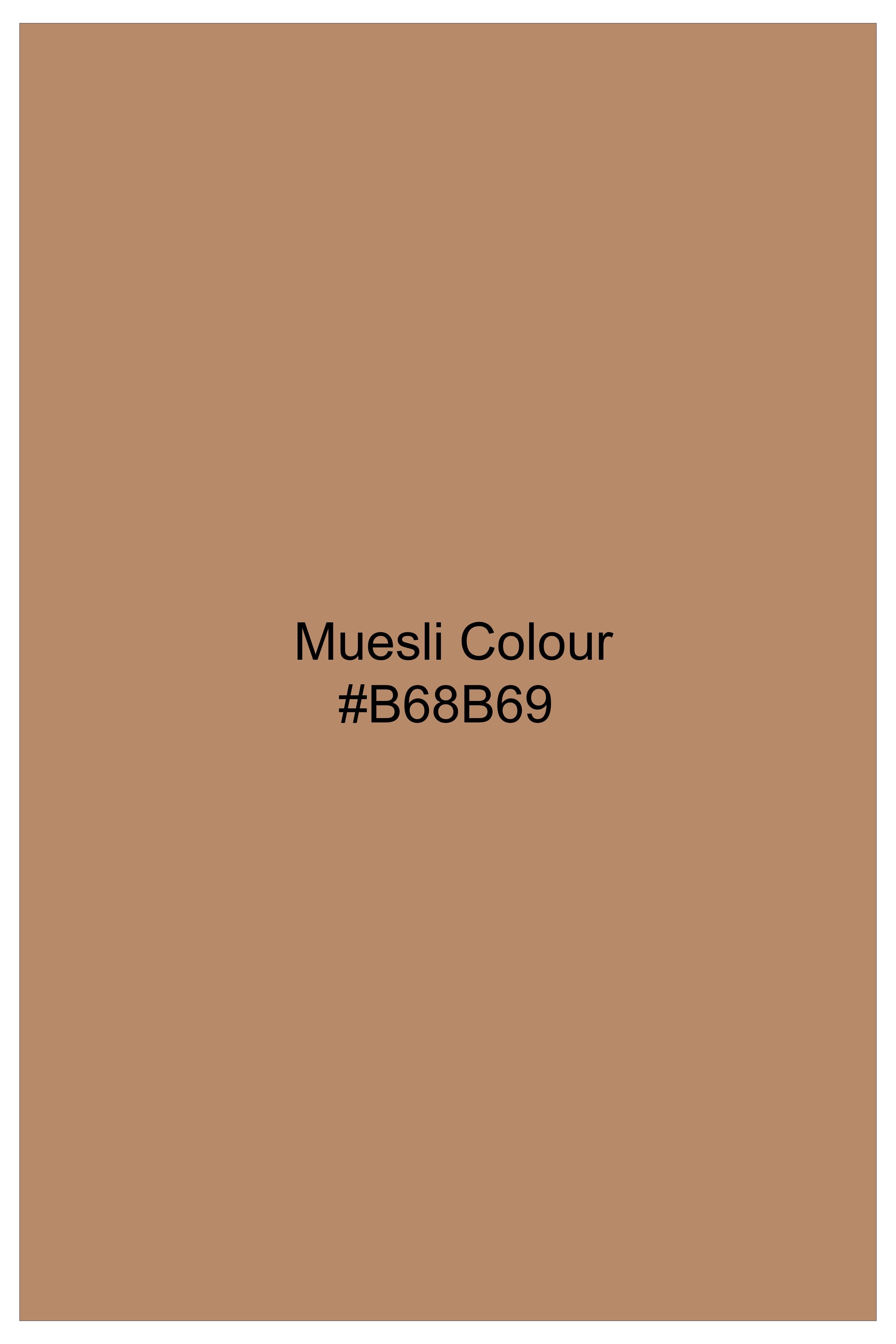 Cordenza-Muesli Brown Corduroy Premium Single Breasted Sports Suit