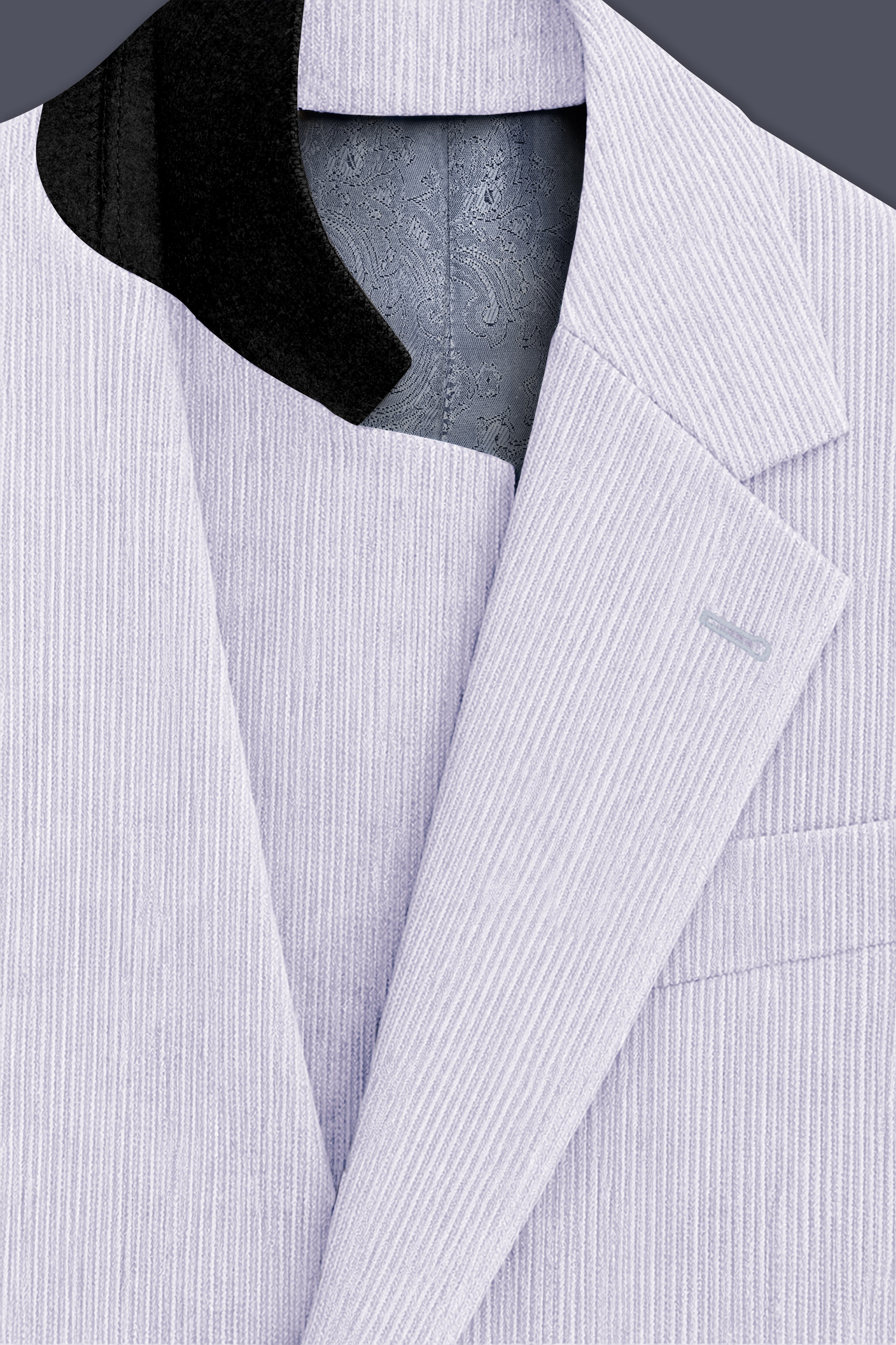 Auremerc-Mercury Gray Corduroy Premium Single Breasted Sports Suit