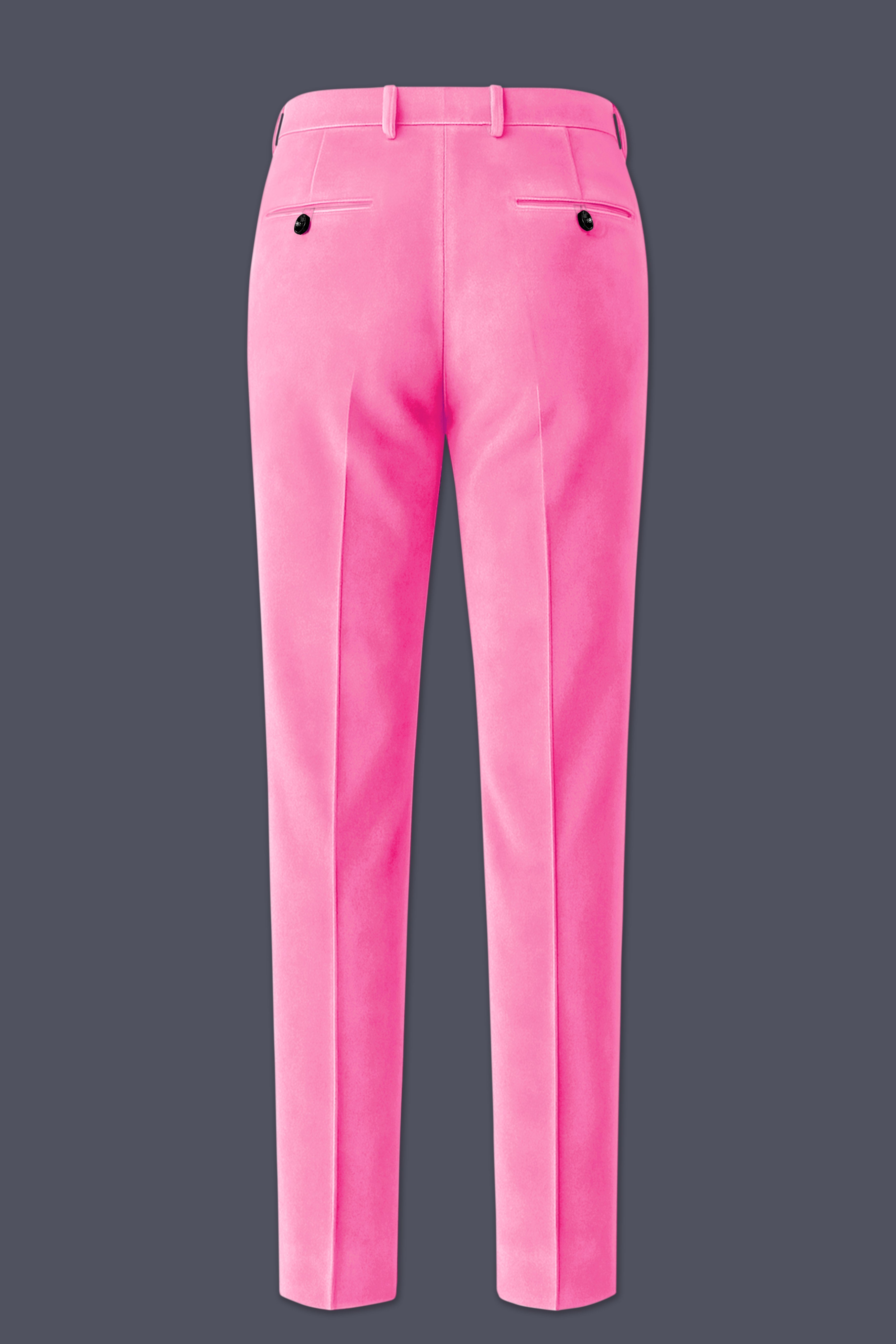Regalis-Carnation Pink Velvet Peak Lapel Tuxedo Suit