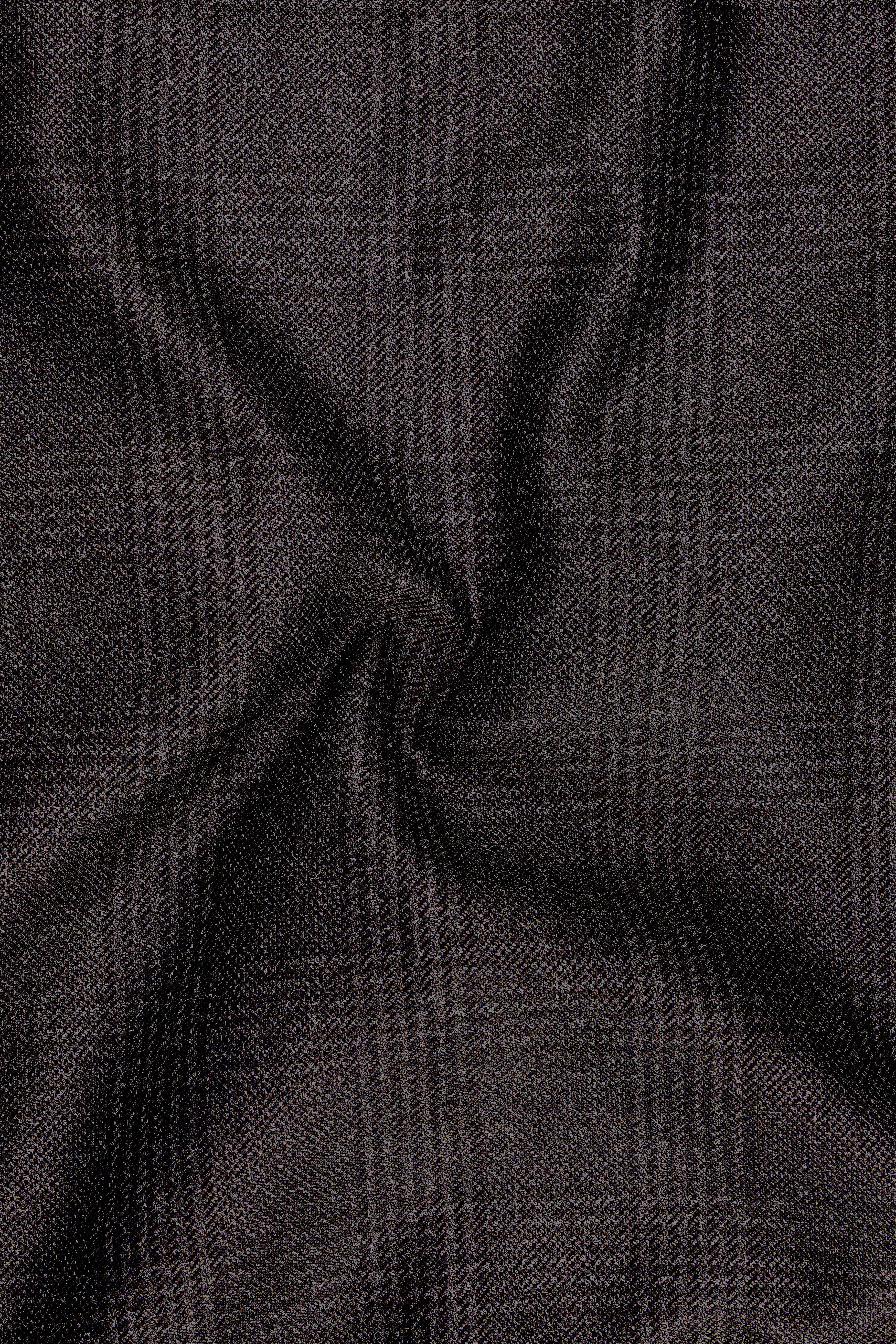 Bruno-Chicago Brown Wales Plaid Tweed Double Breasted Suits