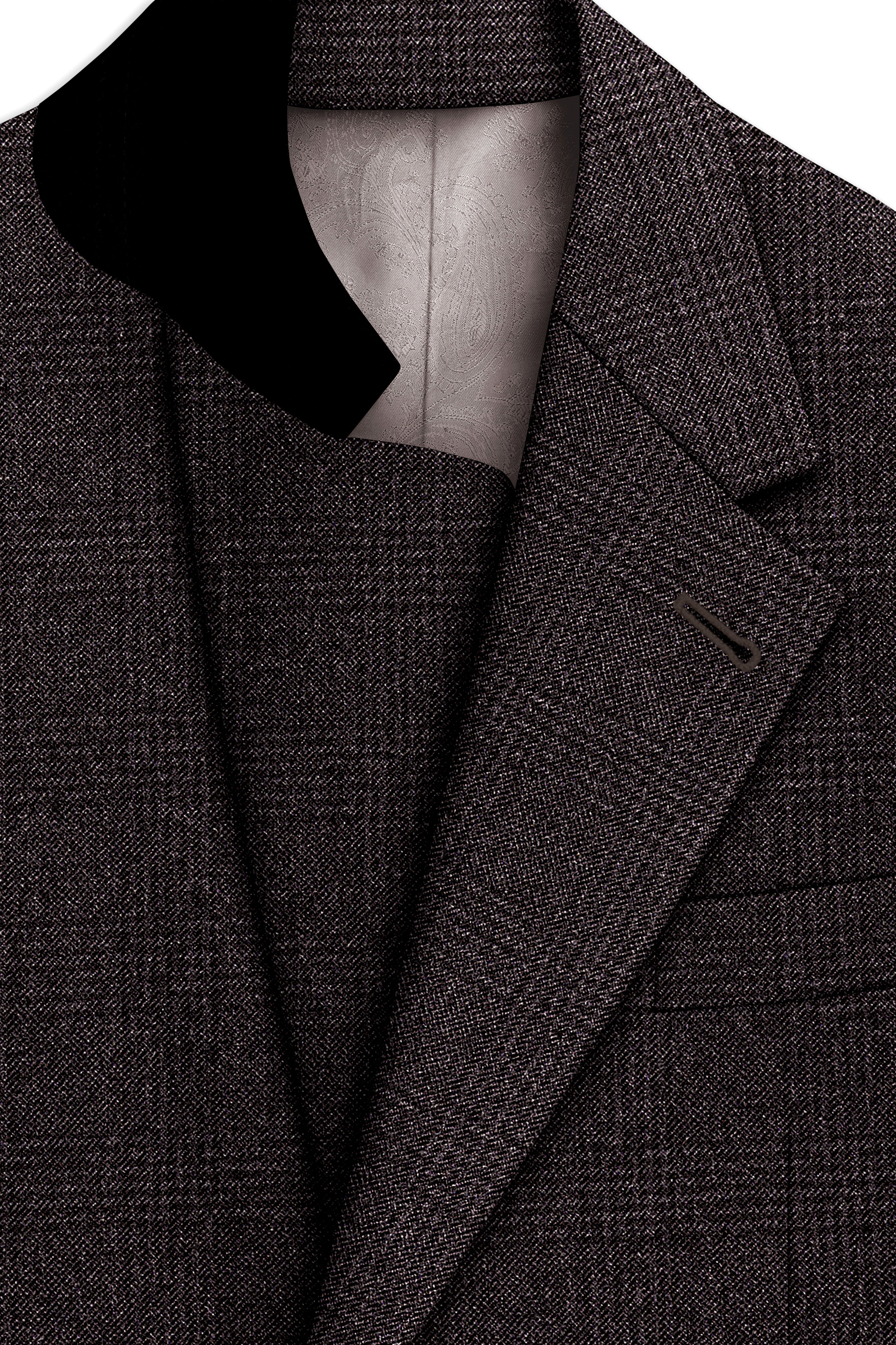 Bruno-Chicago Brown Wales Plaid Tweed Single Breasted Sports Suits