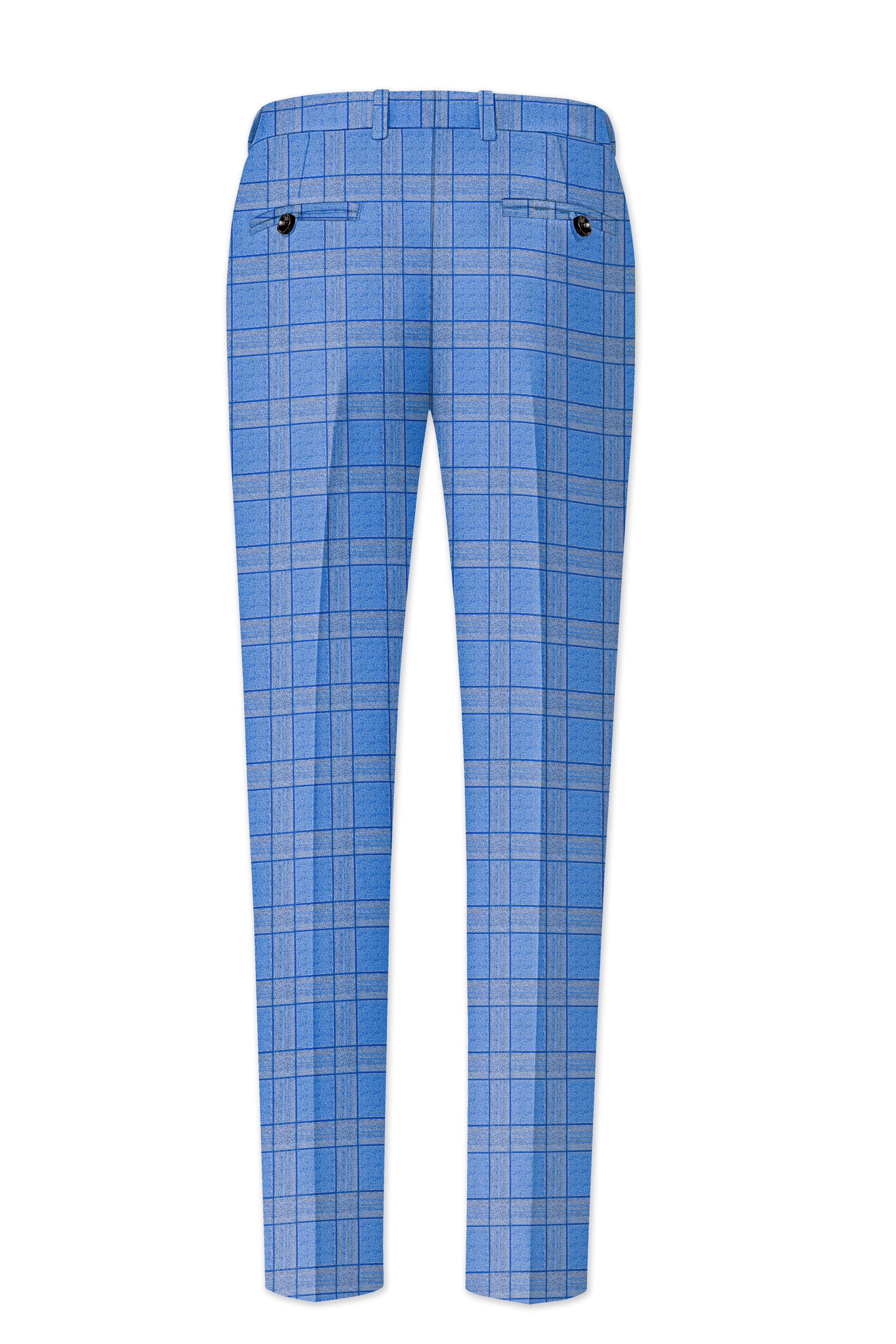 Mariner-Danube Blue Wool Blend Single Breasted Suit