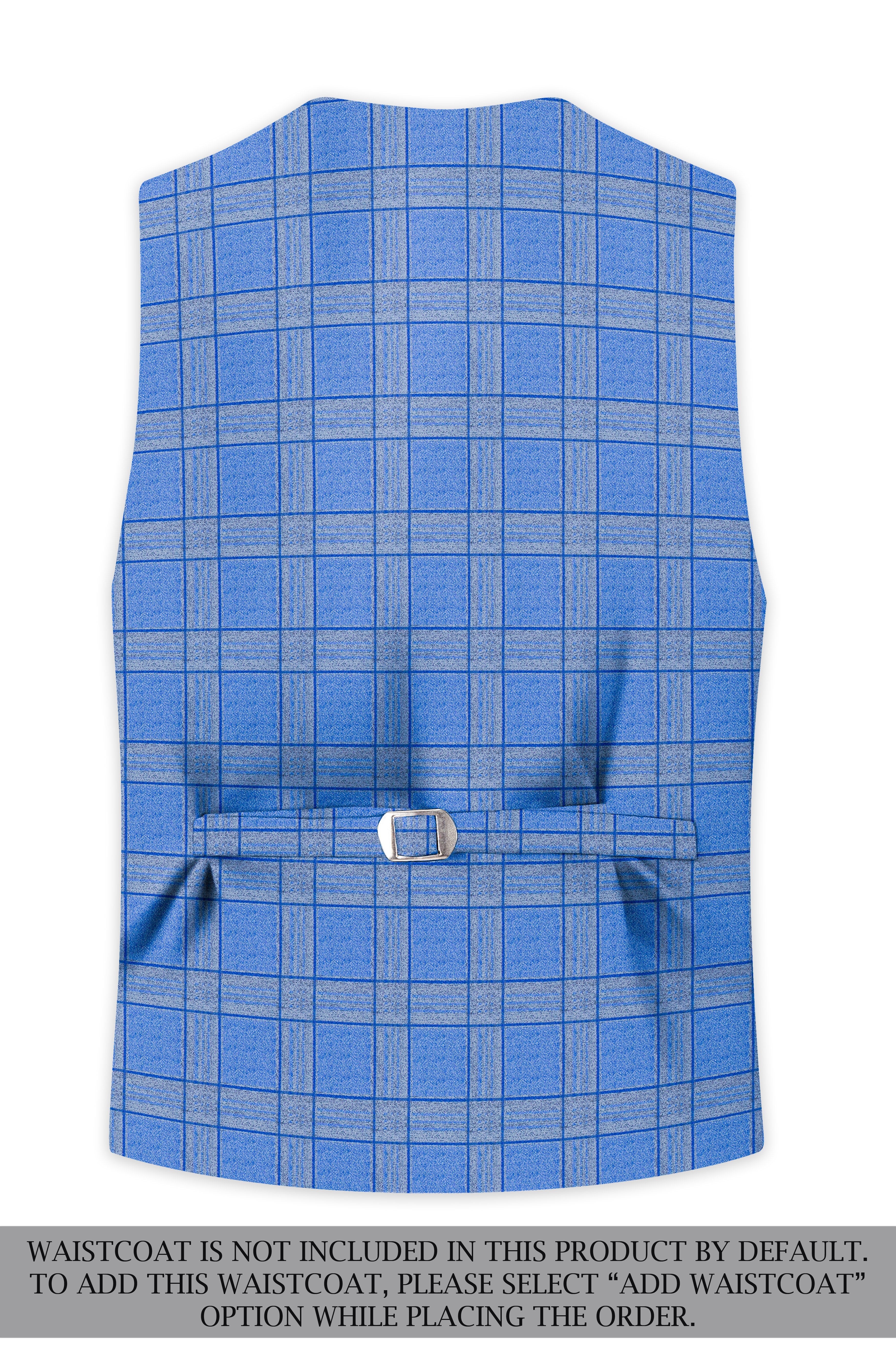 Mariner-Danube Blue Wool Blend Single Breasted Suit