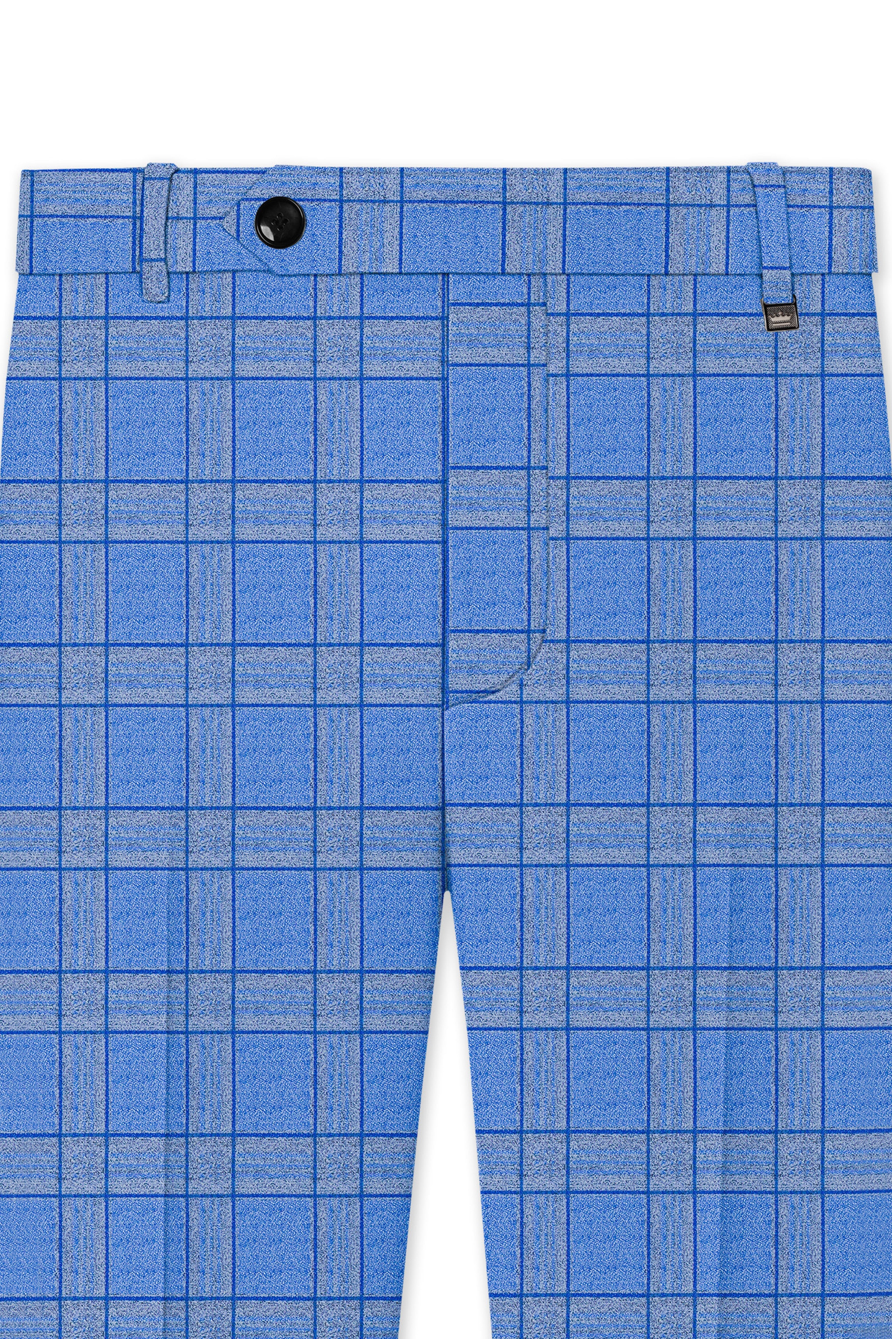 Mariner-Danube Blue Wool Blend Double Breasted Suit