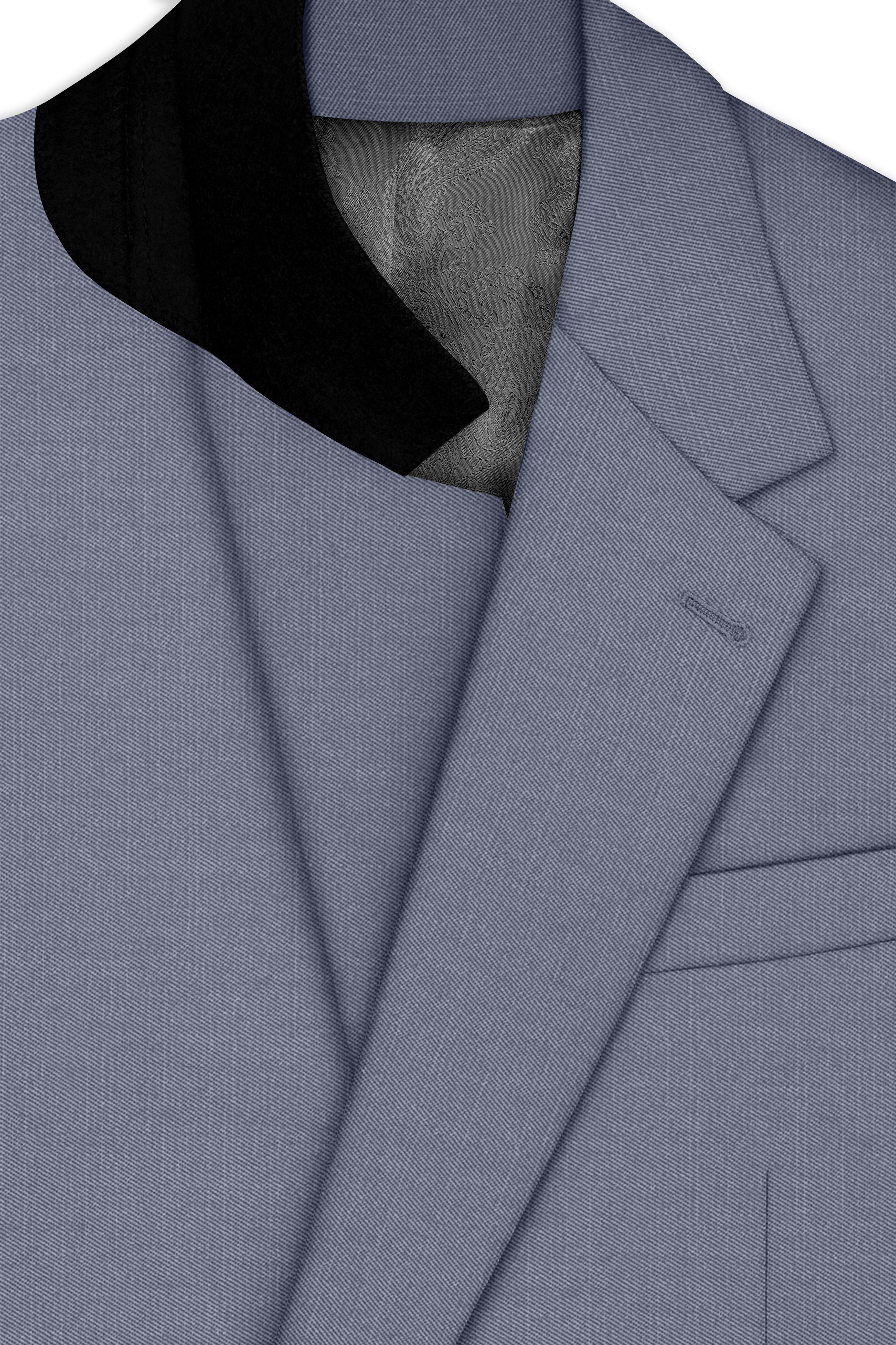 Grisoro-Storm Gray Wool Rich Slight Stretch Single Breasted Suit