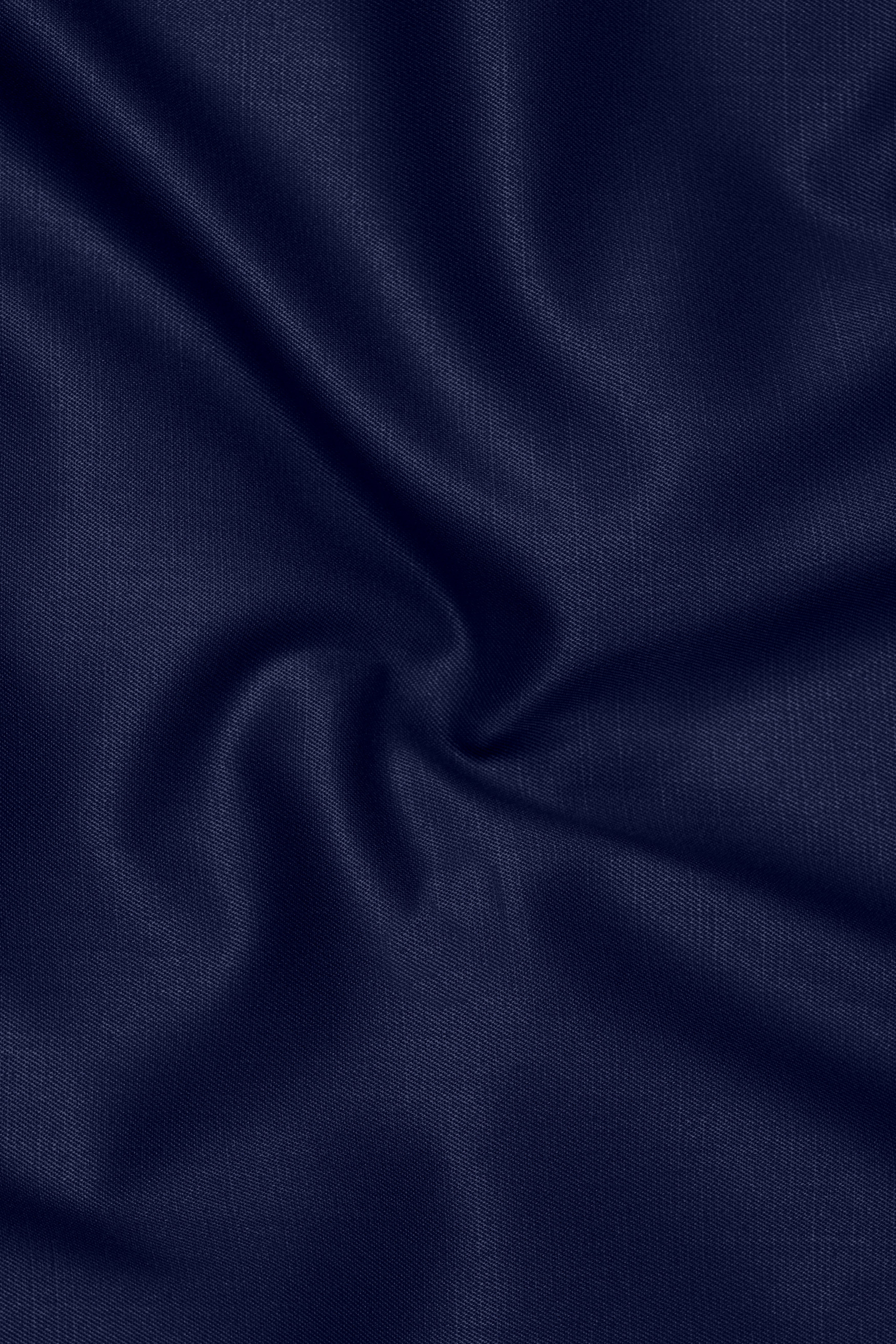 Obsidio-Ebony Navy Blue Wool Rich Slight Stretch Single Breasted Suit