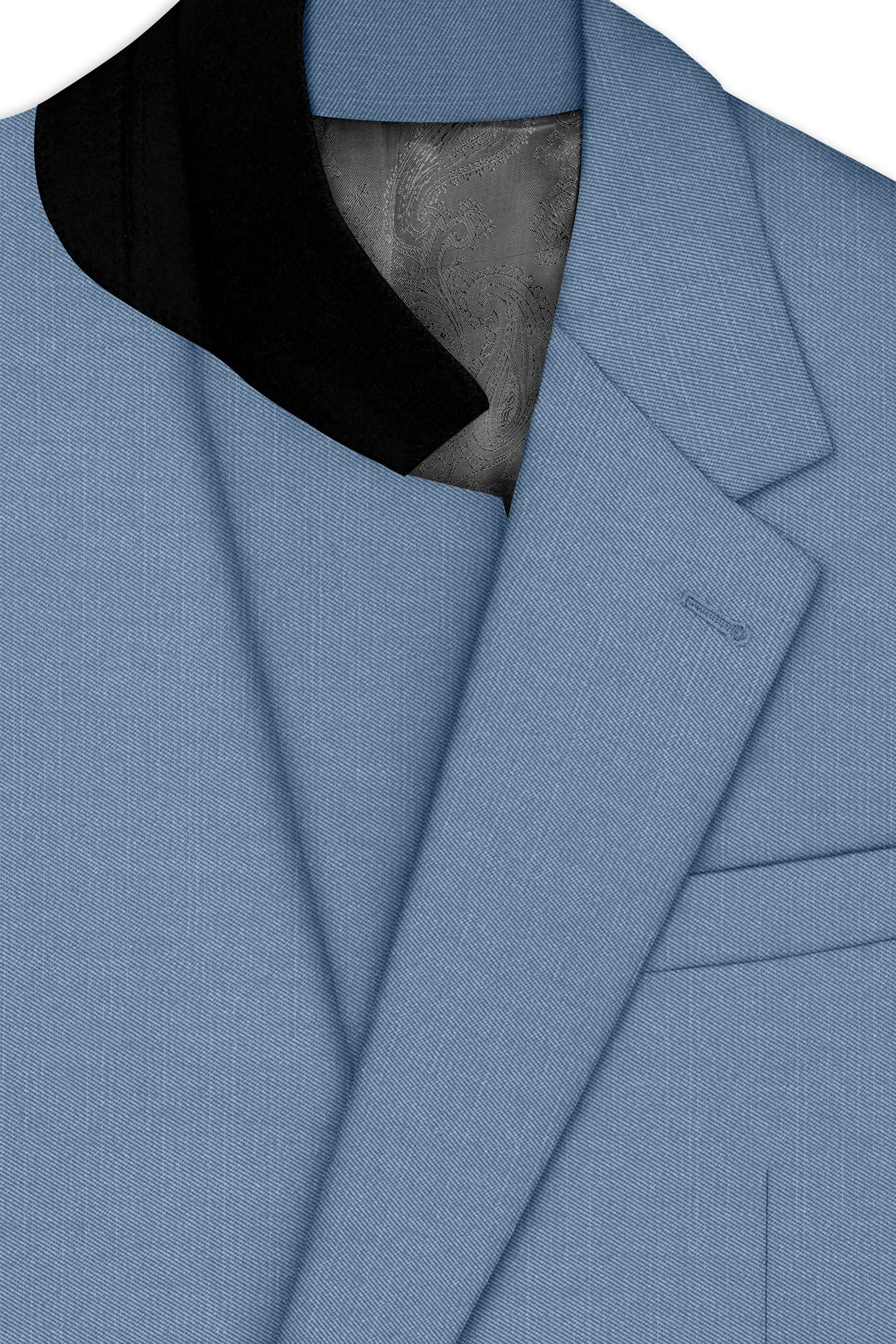 Celestor-Lynch Blue Wool Rich Slight Stretch Single Breasted Suit