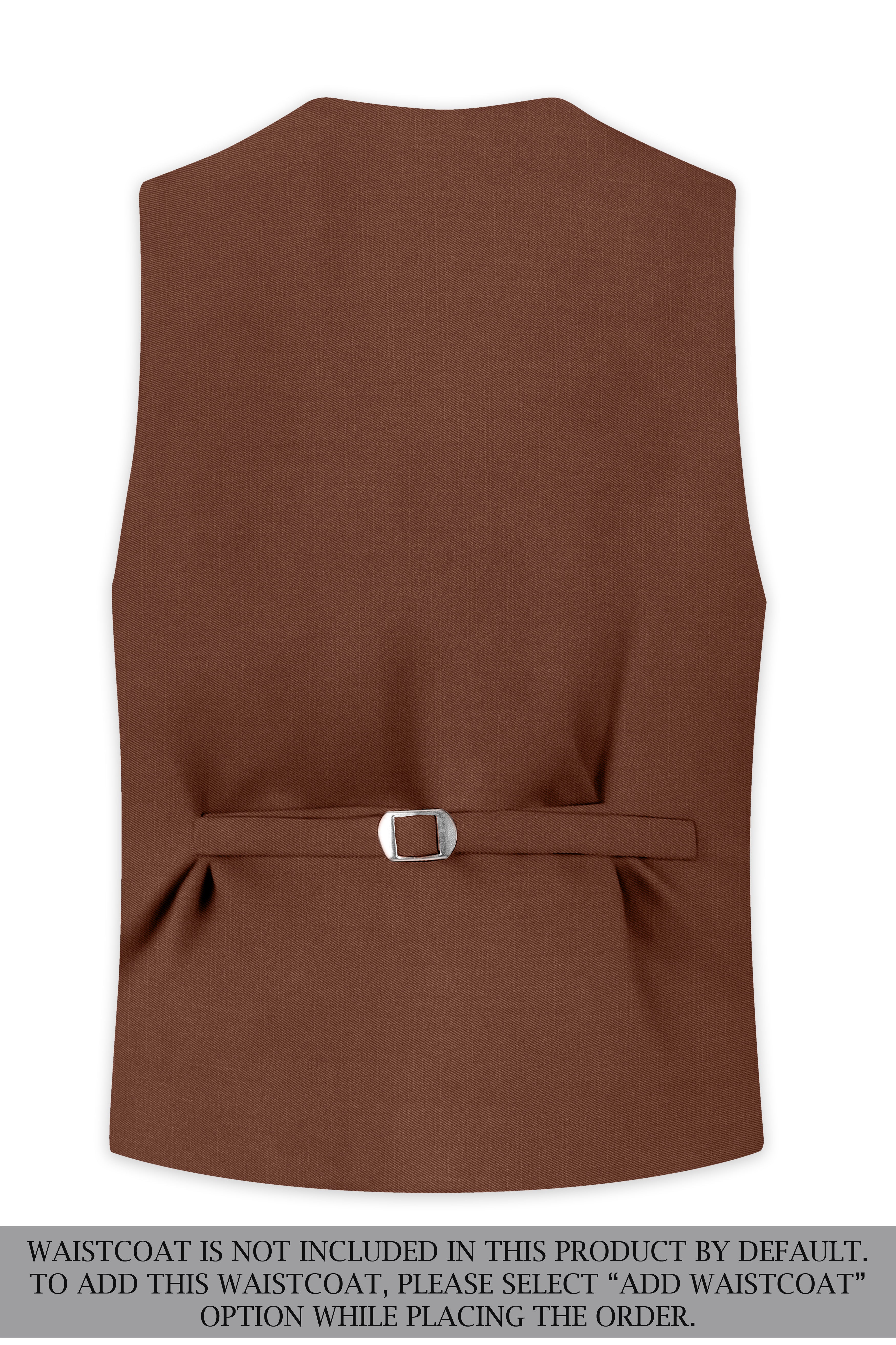 Sienna-Rust Brown Wool Rich Slight Stretch Single Breasted Suit