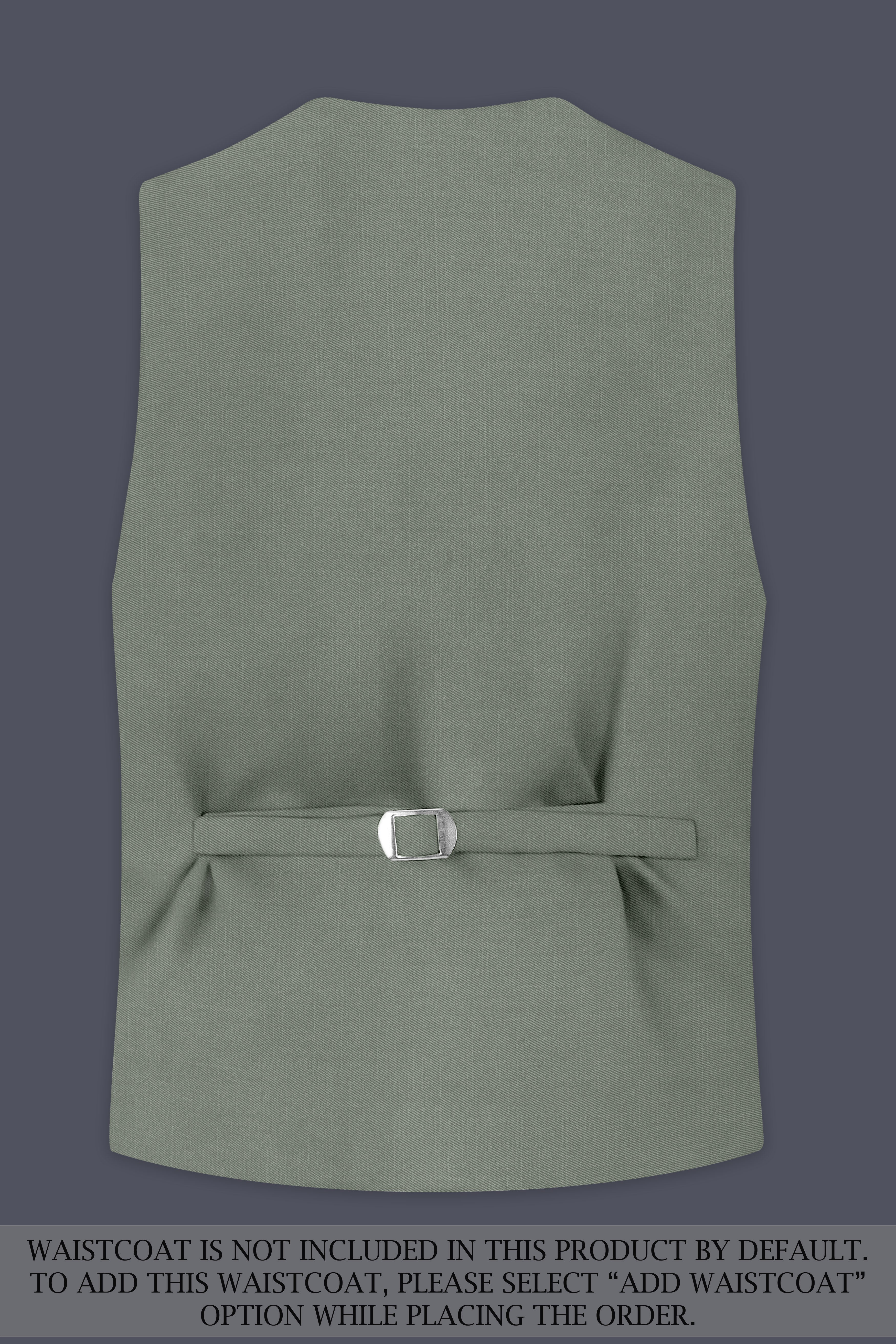 Sage-Smokey Green Wool Rich Slight Stretch Single Breasted Suit