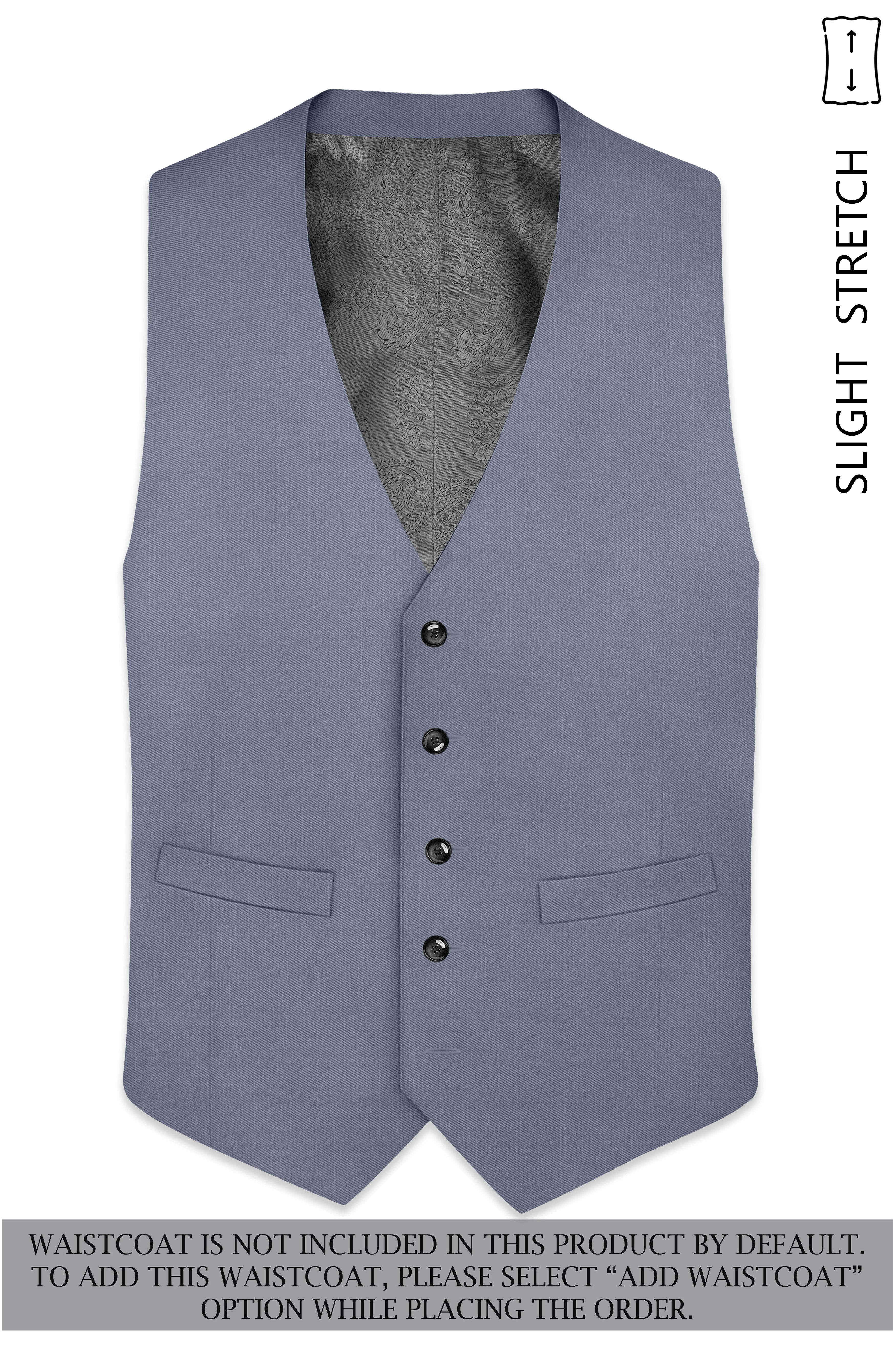 Grisoro-Storm Gray Wool Rich Slight Stretch Double Breasted Suit