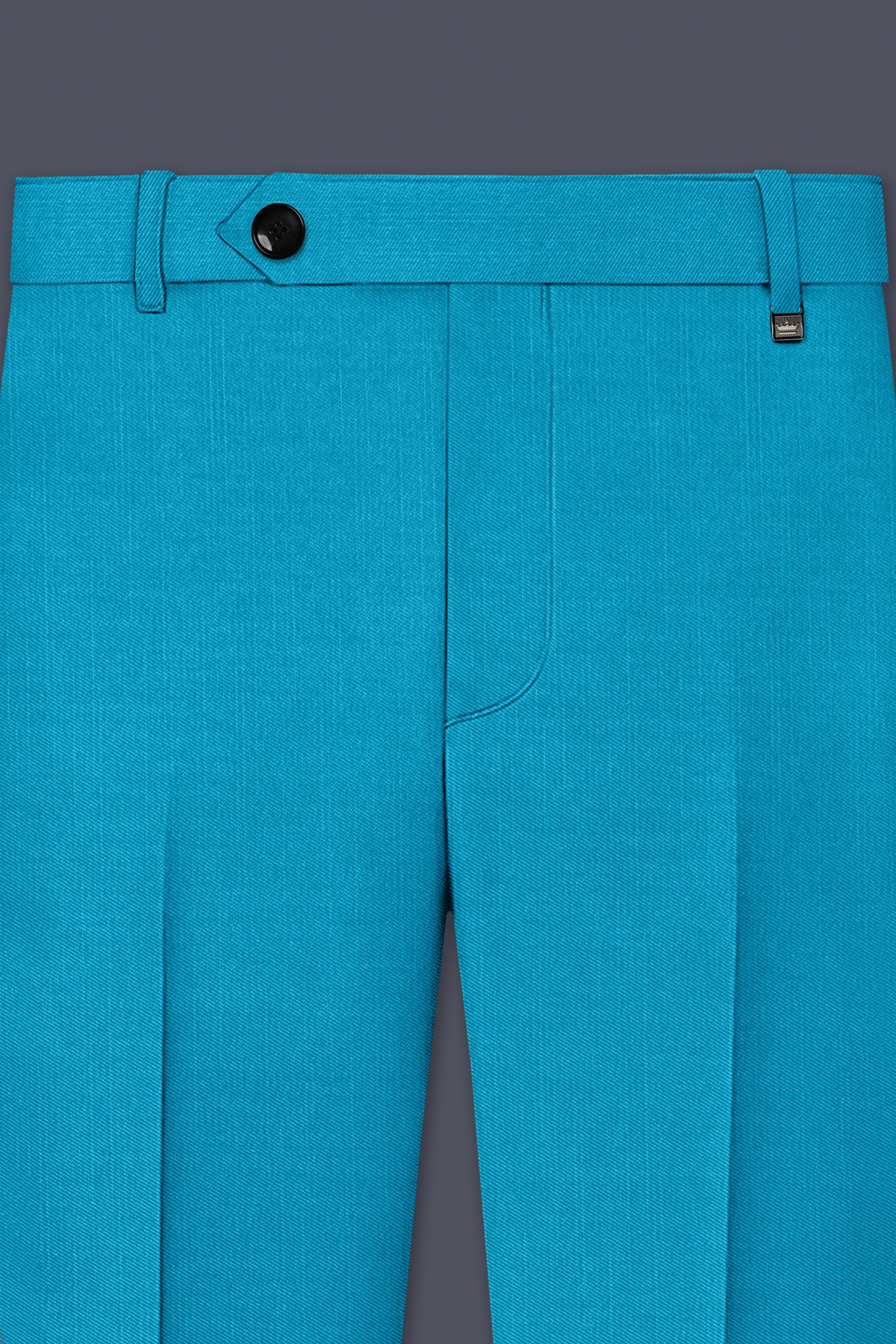 Atlantic-Bondi Blue Wool Rich Slight Stretch Double Breasted Suit